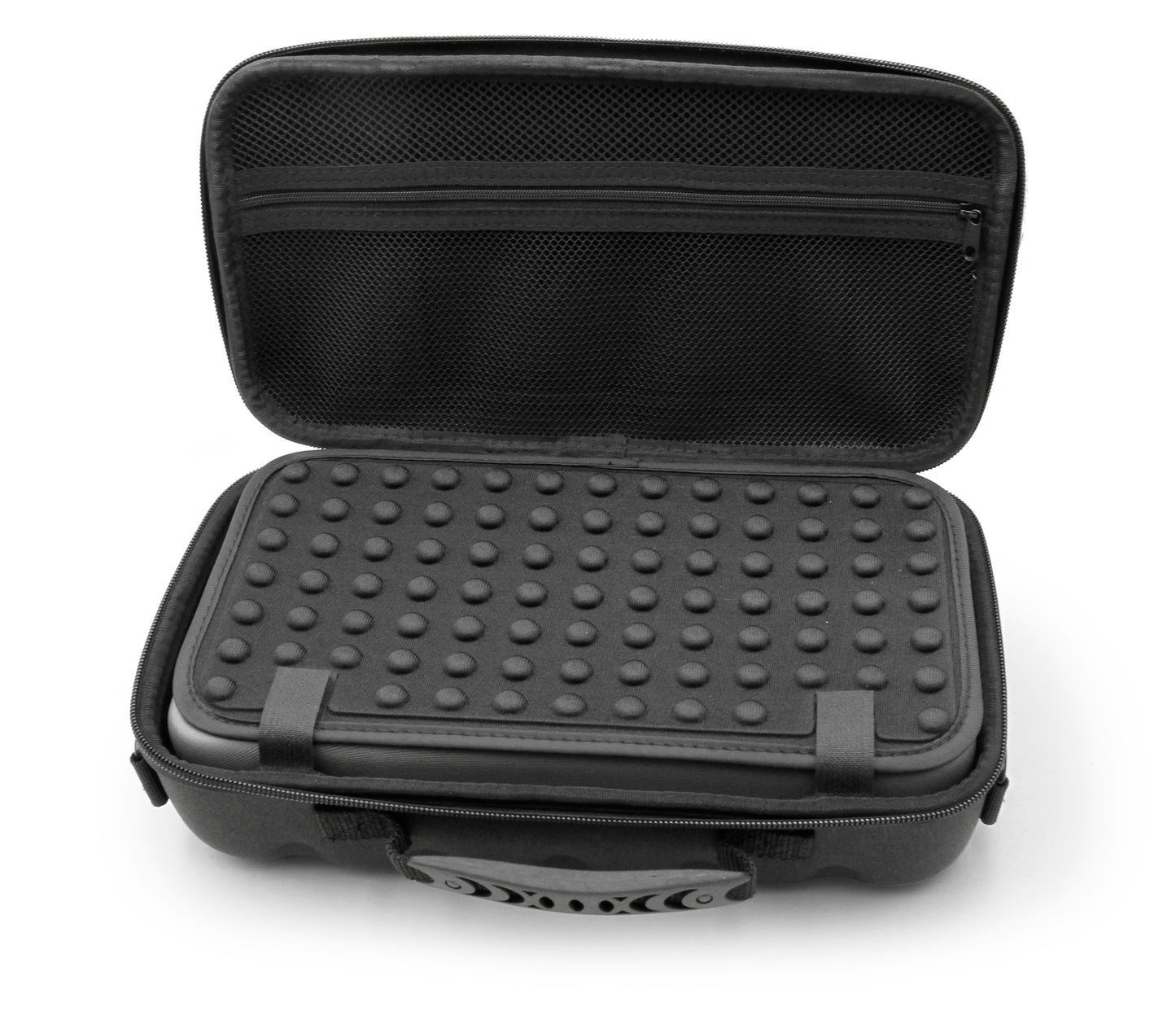 Hair Clipper Case For Barbers Compatible with 14 Metal Andis, Oster, Wahl - Detachable Clipper Blades, Includes Black Carry Case Only