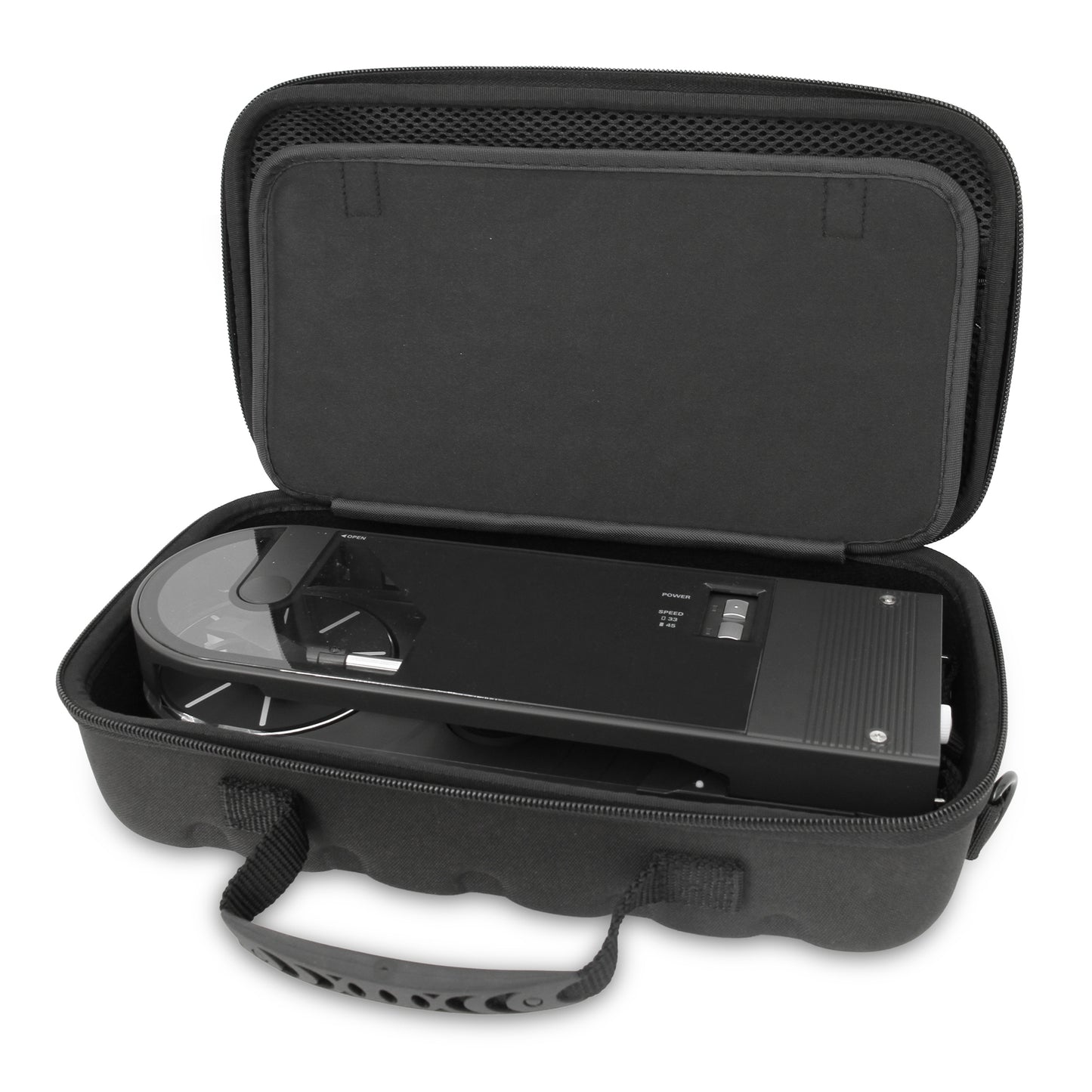 Audio-Technica Sound Burger Case - Protective Travel Case for AT-SB727 Portable Turntable - Black or Grey Options