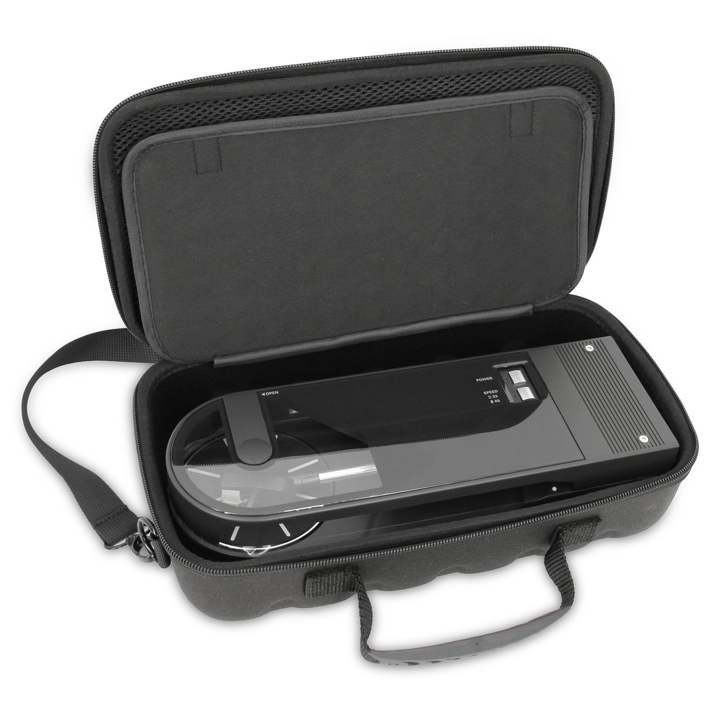 Audio-Technica Sound Burger Case - Protective Travel Case for AT-SB727 Portable Turntable - Black or Grey Options