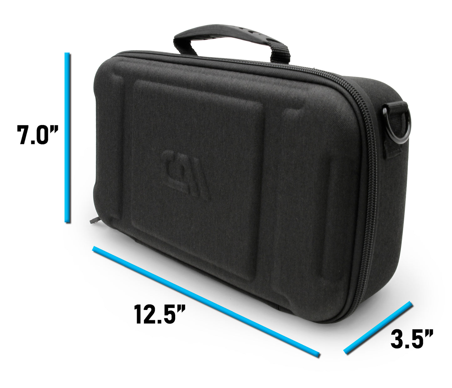 Hair Clipper Case For Barbers Compatible with 14 Metal Andis, Oster, Wahl - Detachable Clipper Blades, Includes Black Carry Case Only