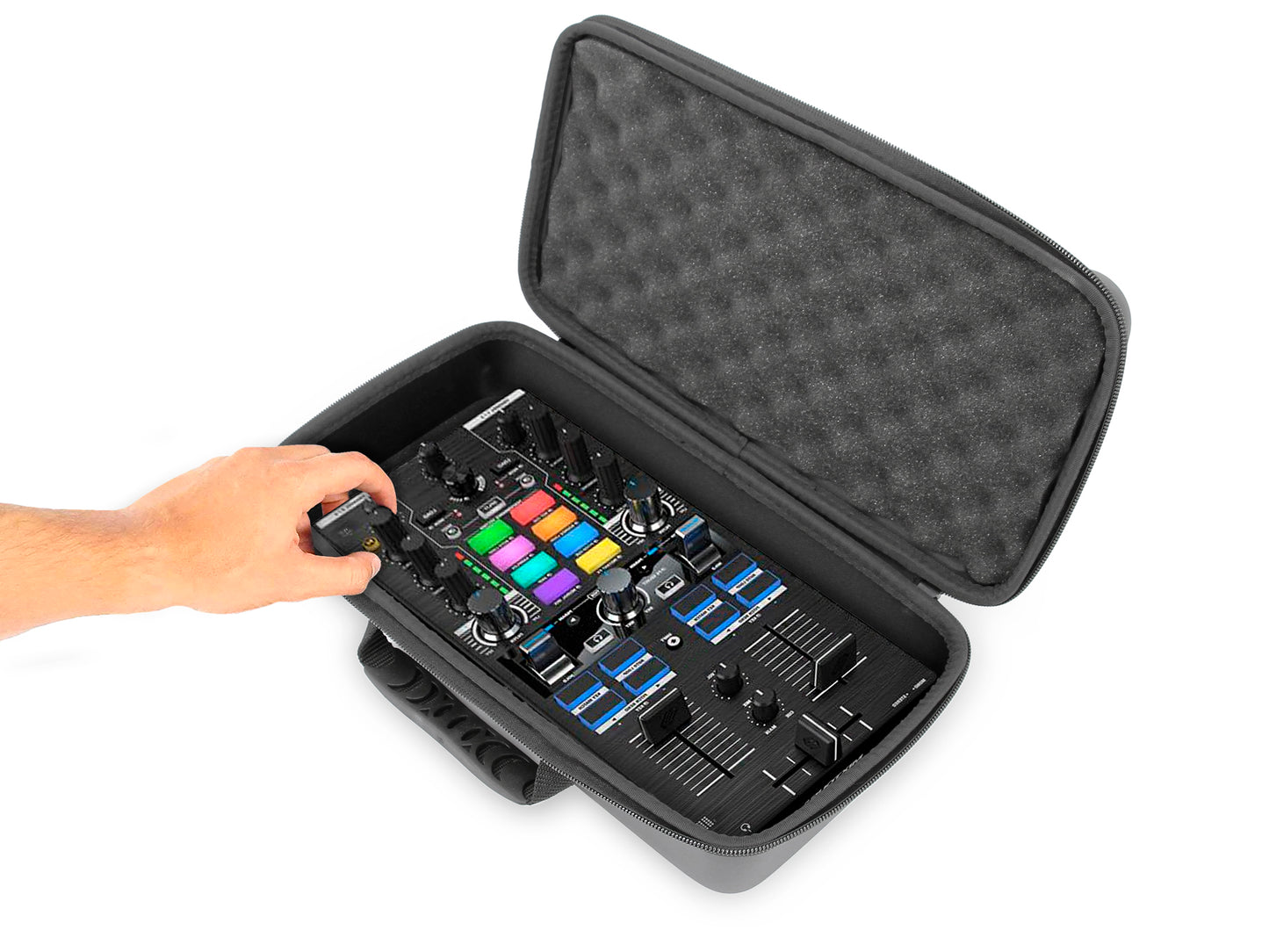 Travel Case Compatible with Reloop Mixtour DJ Controller or Reloop Mixtour Pro Audio Interface - Includes Padded Carry Case Only