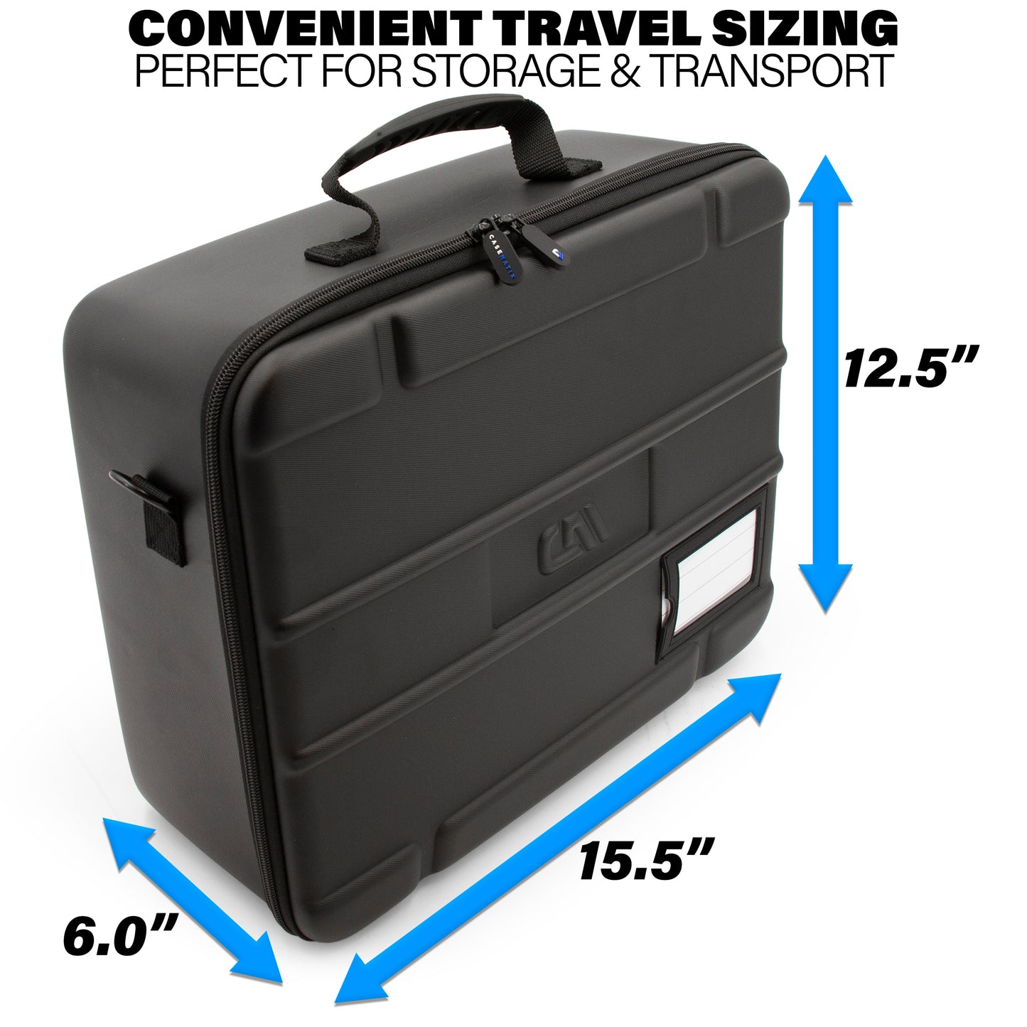 Gun Case Pistol Range Bag - Durable EVA Gun Bag with Two Layers of Customizable Foam for Up To 4 Handguns with Shoulder Strap