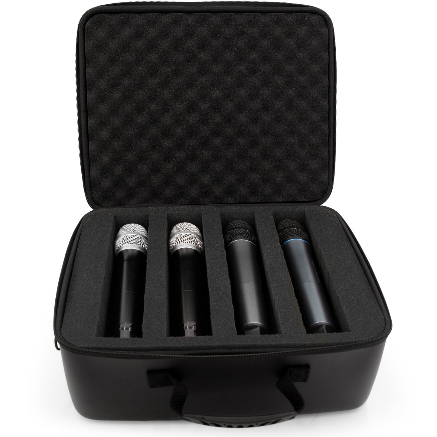 Wireless Microphone Case With Foam Compatible With 8 Sennheiser, Shure Wireless Mic System Microphones, Receivers and More