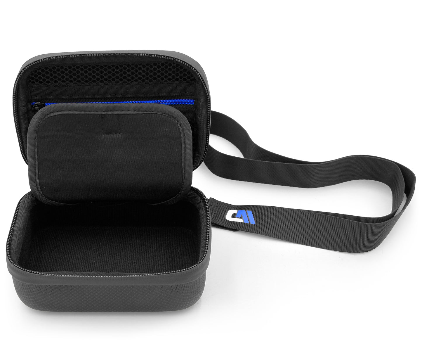 Carry Case Compatible with Moonbird Moonbuddy Guided Meditation and Breathing Device, USB-C Cable and More - Includes Black Case Only