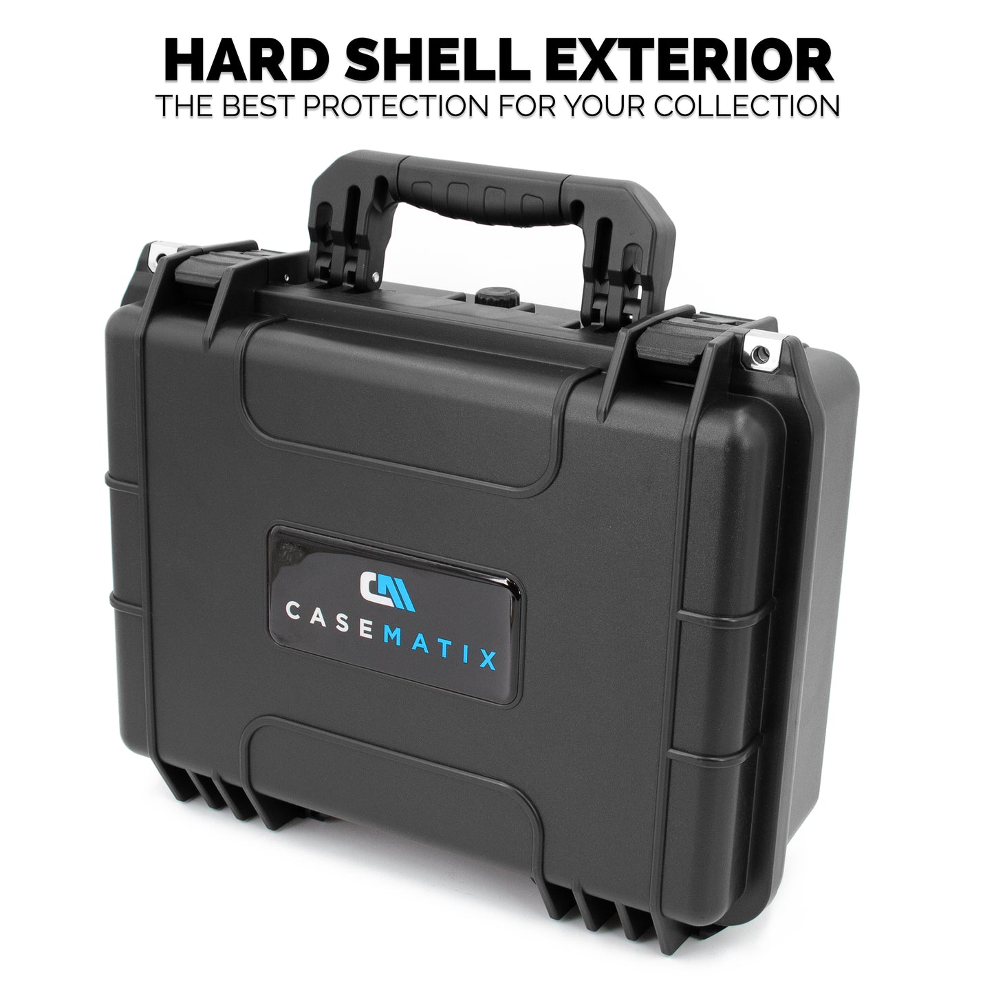 16" Waterproof Hard Case with Customizable Foam for Portable Electronics, Tools and Accessories - Hard Shell Plastic Case with Pre-Diced Foam Interior