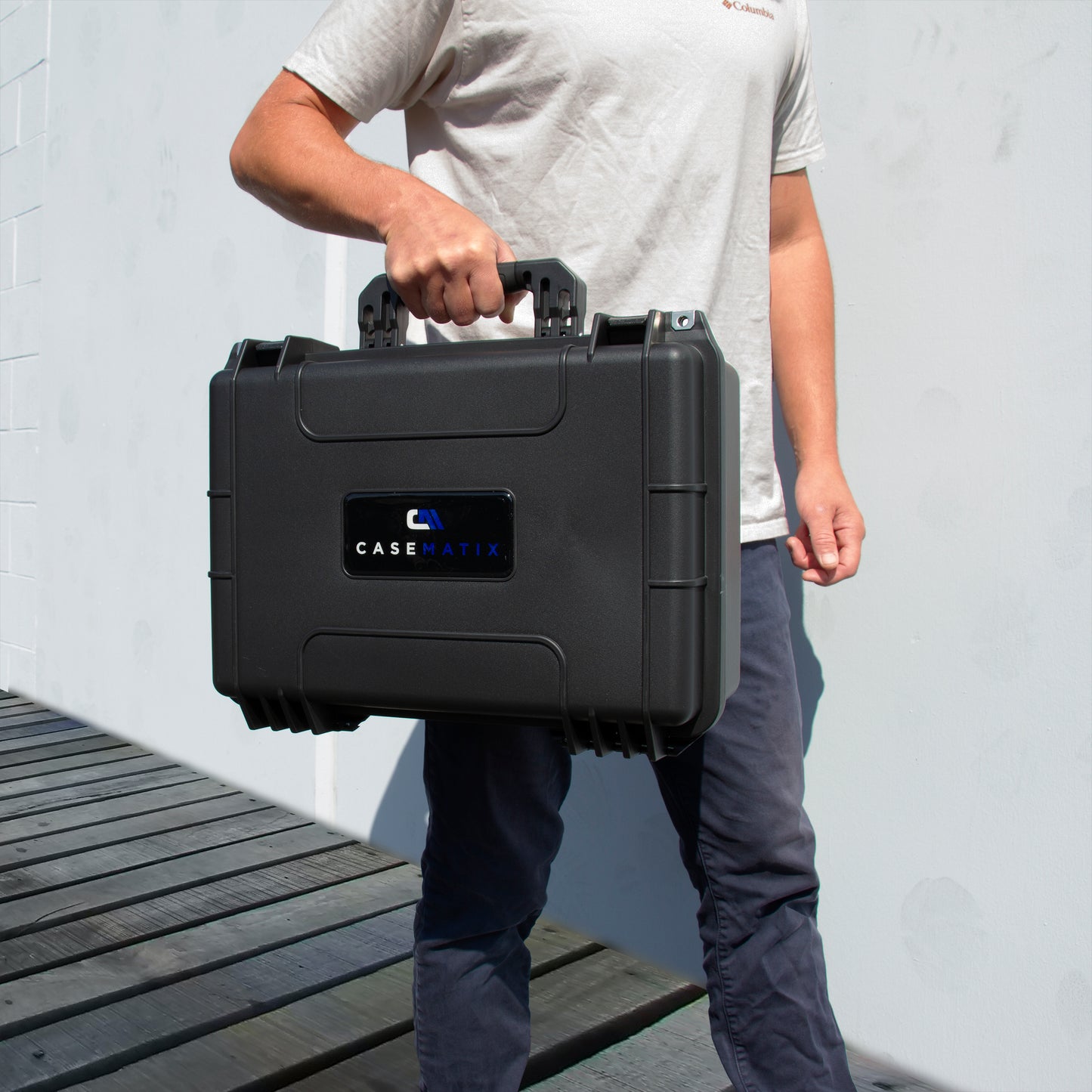 Waterproof Hard Shell Projector Case Compatible with Optoma/ViewSonic/NEC Home Theater Projectors up to 15" - Customizable Diced Foam Interior