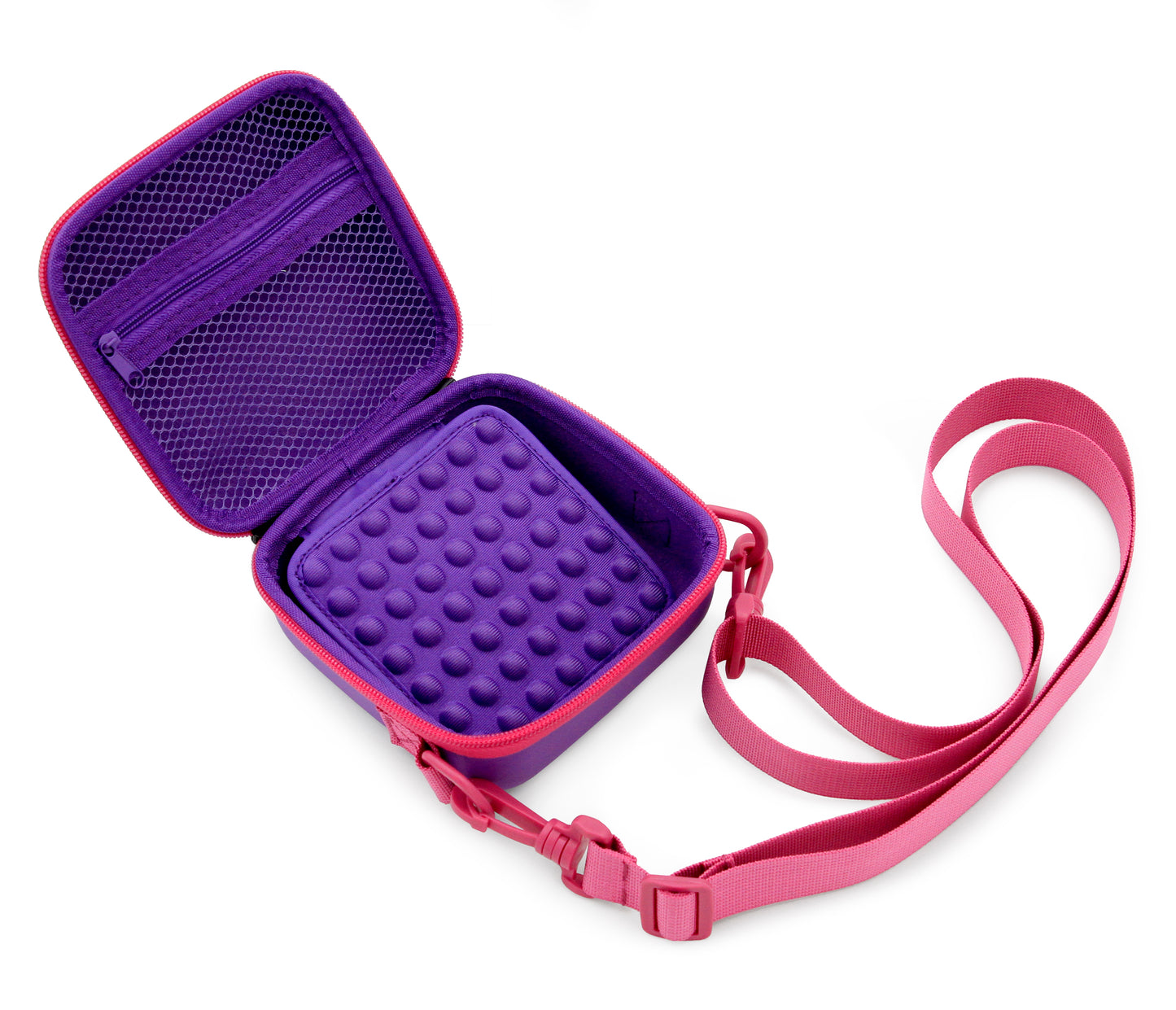 Travel Case Compatible with Ultimate Ears MINIROLL Bluetooth Speaker & Charging Cable, Includes Carry Case Only (Purple)