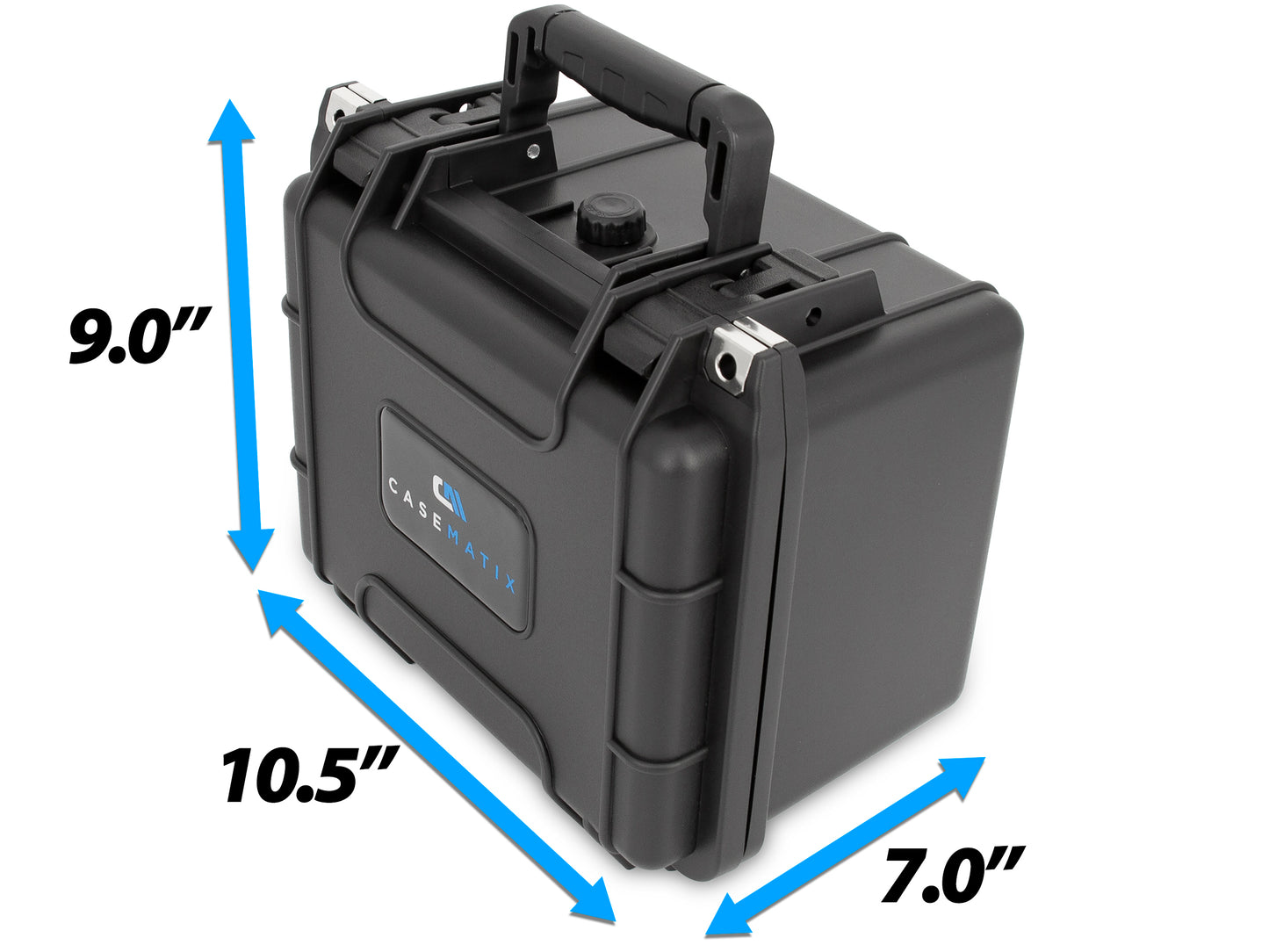 Portable Drill Battery Case – Holds 4 Milwaukee M18 Batteries, IPX7 Waterproof, Crushproof Hard Case with 6″x4.5″x3.2″ Precut Foam