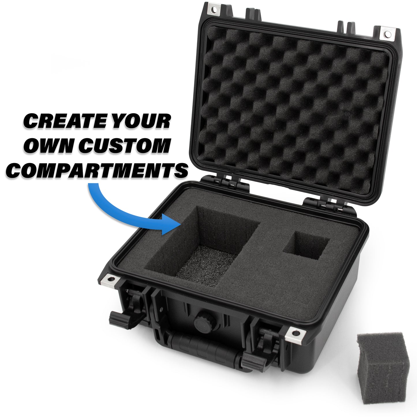 11" Waterproof Marine Fishfinder Case Compatible with Garmin Striker 4 GPS Fish Finder - Airtight Protection with Customizable Foam