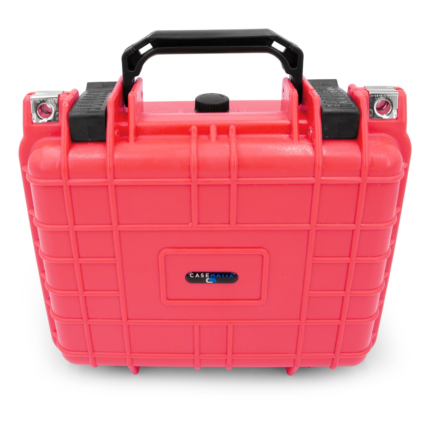 Watch Travel Case With 8 Watch Roll Holders Included - Waterproof Watch Case With Foam Watch Box Display Tray, Fits 24mm to 56mm Faces, Red
