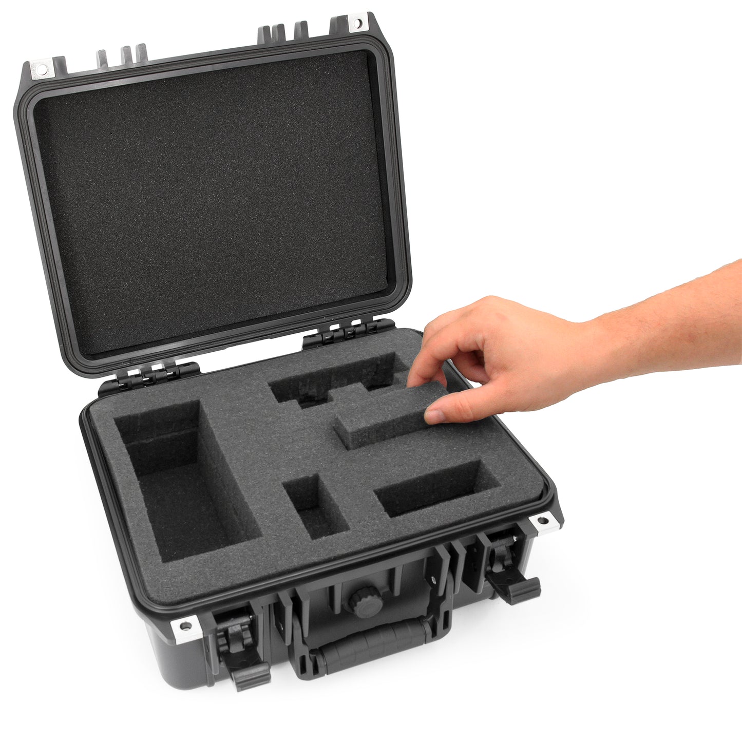 Graded Coin Case Compatible with 55+ PCGS or NGC Coin Slabs, Waterproof Coin Storage Box with Customizable Foam