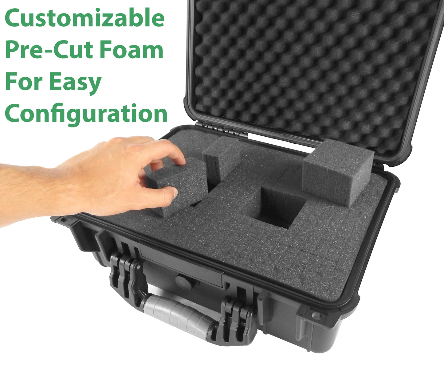 16" Mixer Travel Case - Hard Shell Protection Compatible with Behringer Xenyx 1202FX, Q802USB, 1002FX & More Audio Controllers