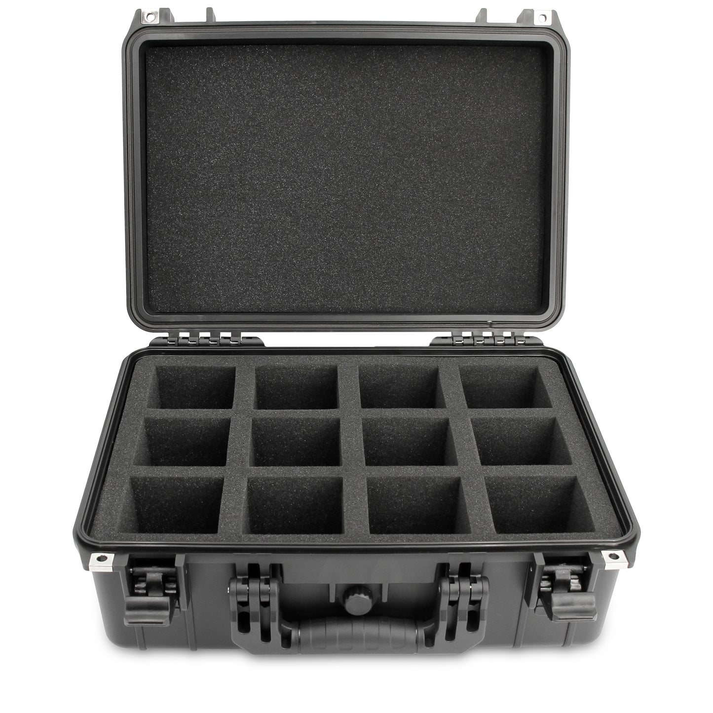 Graded Card Case Compatible with 130 PSA Graded Sports Trading Cards, Waterproof Graded Slab Trading Card Box with 12 Cut Storage Dividers