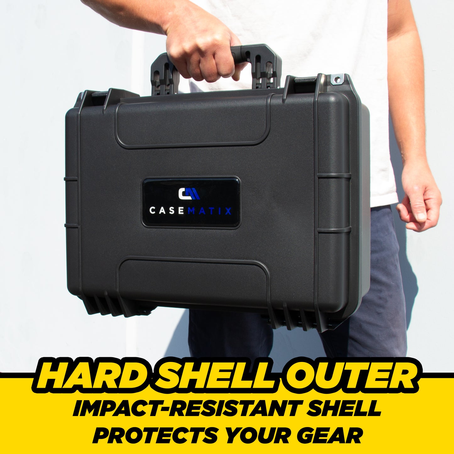 Waterproof Travel Case Compatible with Starlink Mini Dish, Mount, Power Supply & More - Professionally Cut Impact Resistant Closed Cell Foam