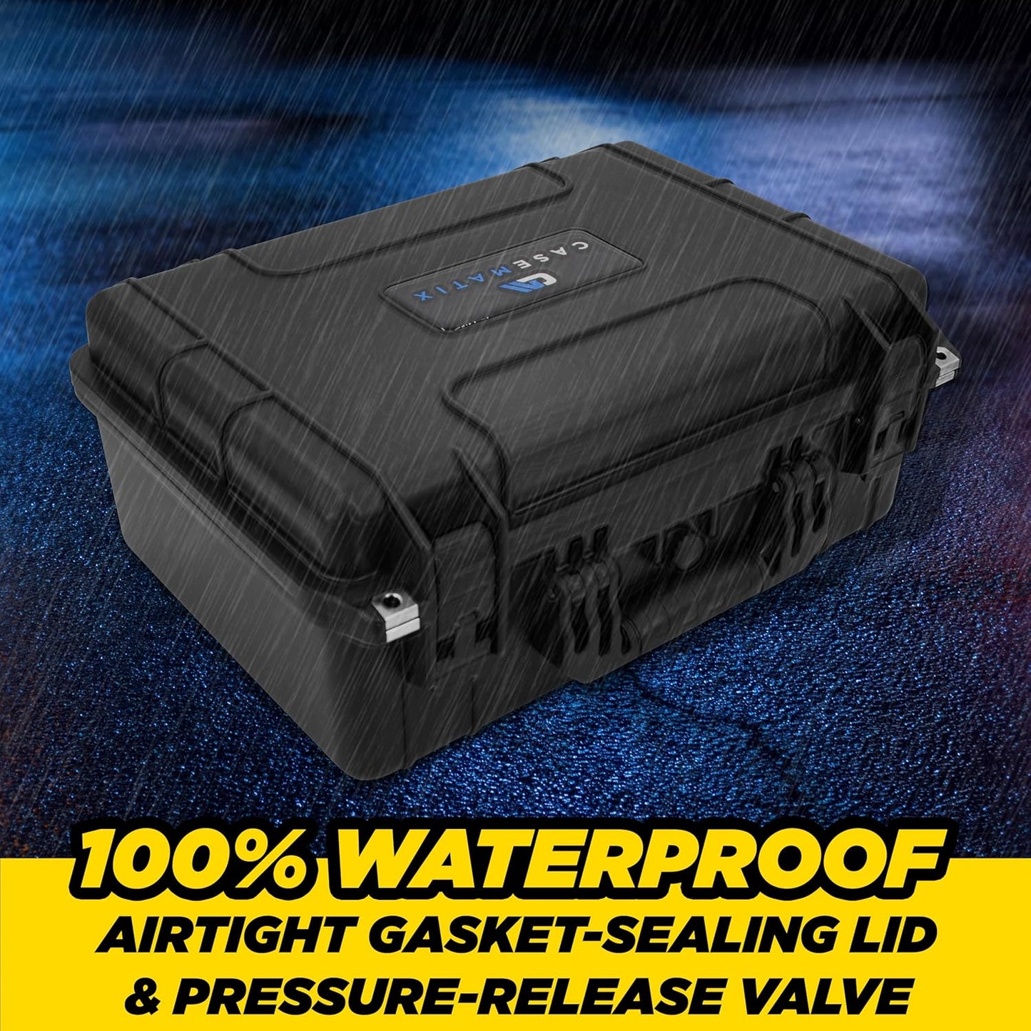 MATIX 18" Hard Shell Waterproof Ammo Case – Durable Ammo Storage Box/Ammo Box for Secure Transport and Long-Term Organization of Ammunition