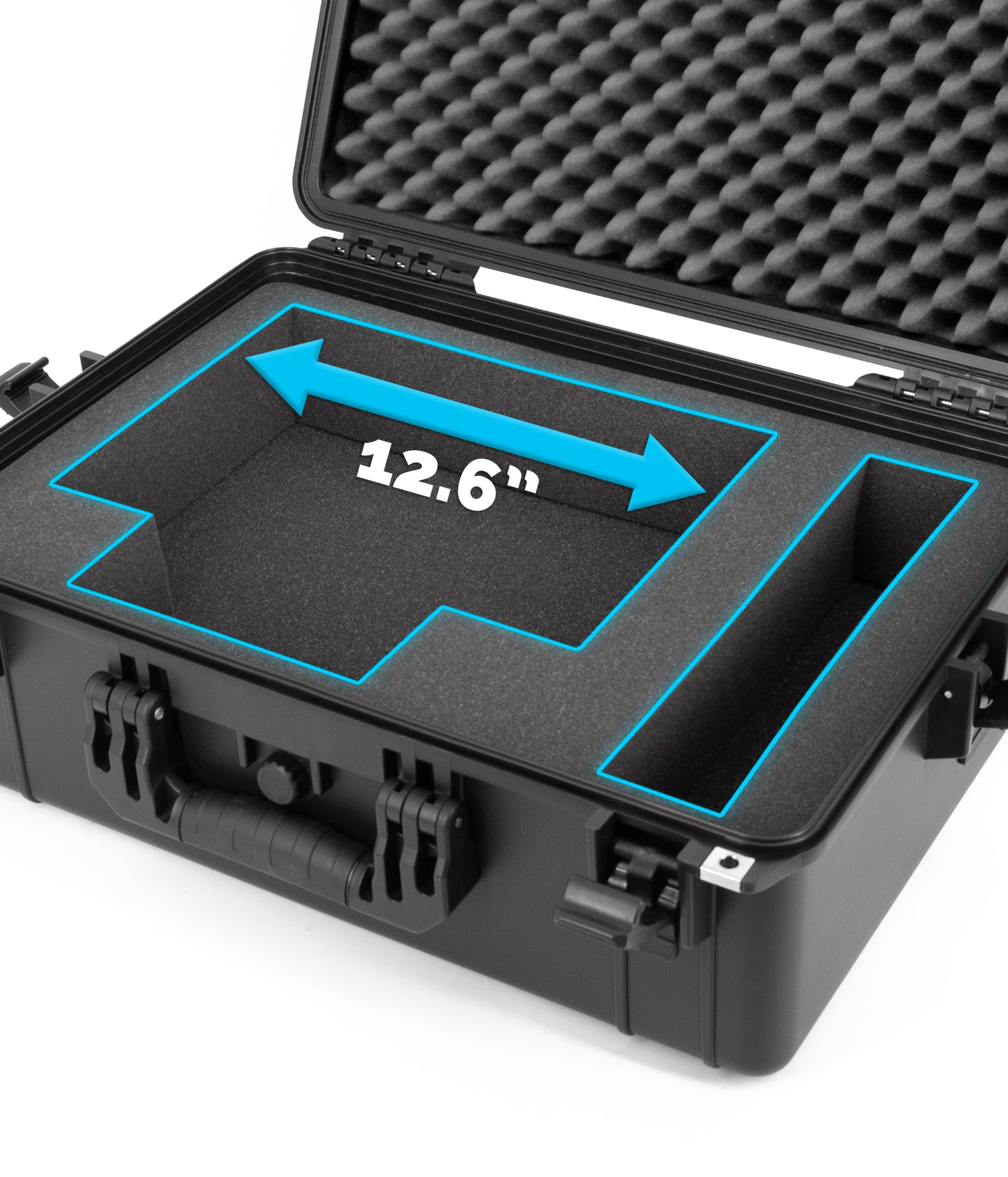Custom Waterproof Case Compatible with Square Register POS System - Impact Resistant Foam Protection with Heavy Duty Latches & Padlock Holes