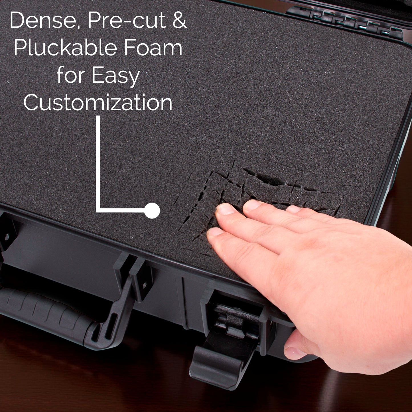 Hard Shell Projector Travel Case Compatible with BenQ TK710, AK700ST, TK700, AH30ST, AW30ST, LH600ST+, LW600ST+ and More With Customizable Foam