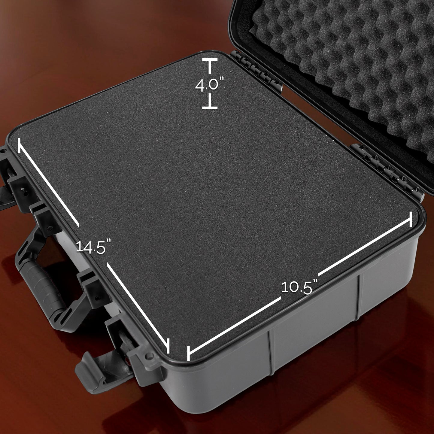 Projector Hard Case with Custom Foam Compatible With Epson VS240, EX3240, VS345, VS340, VS335W, EX7240 Pro, EX5240 – Fits Up to 14.5" x 10.5" x 4.5"