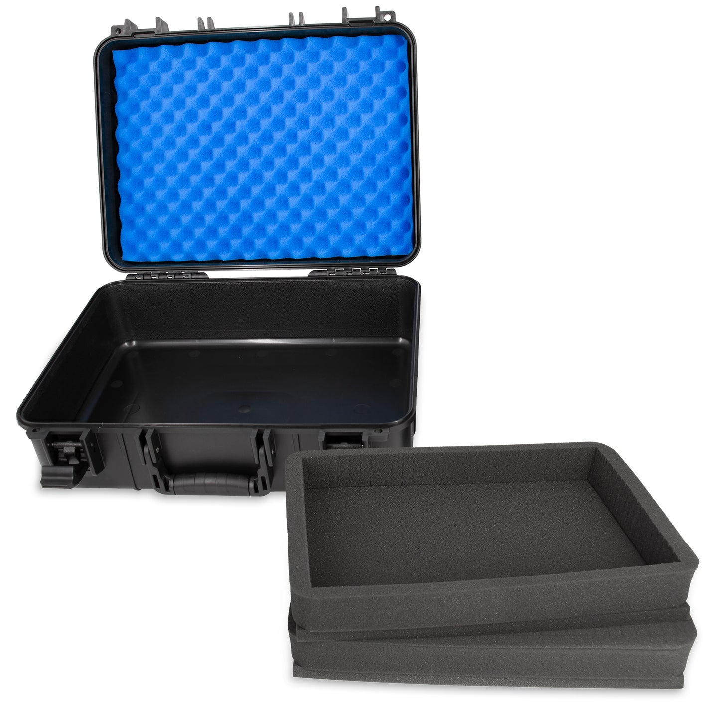 15.6 Inch Hard Laptop Case – Rugged Shockproof Travel Case with Foam Protection Fits 15” Gaming Laptops Up to 14.5 x 10.5, Charger & Accessory Storage