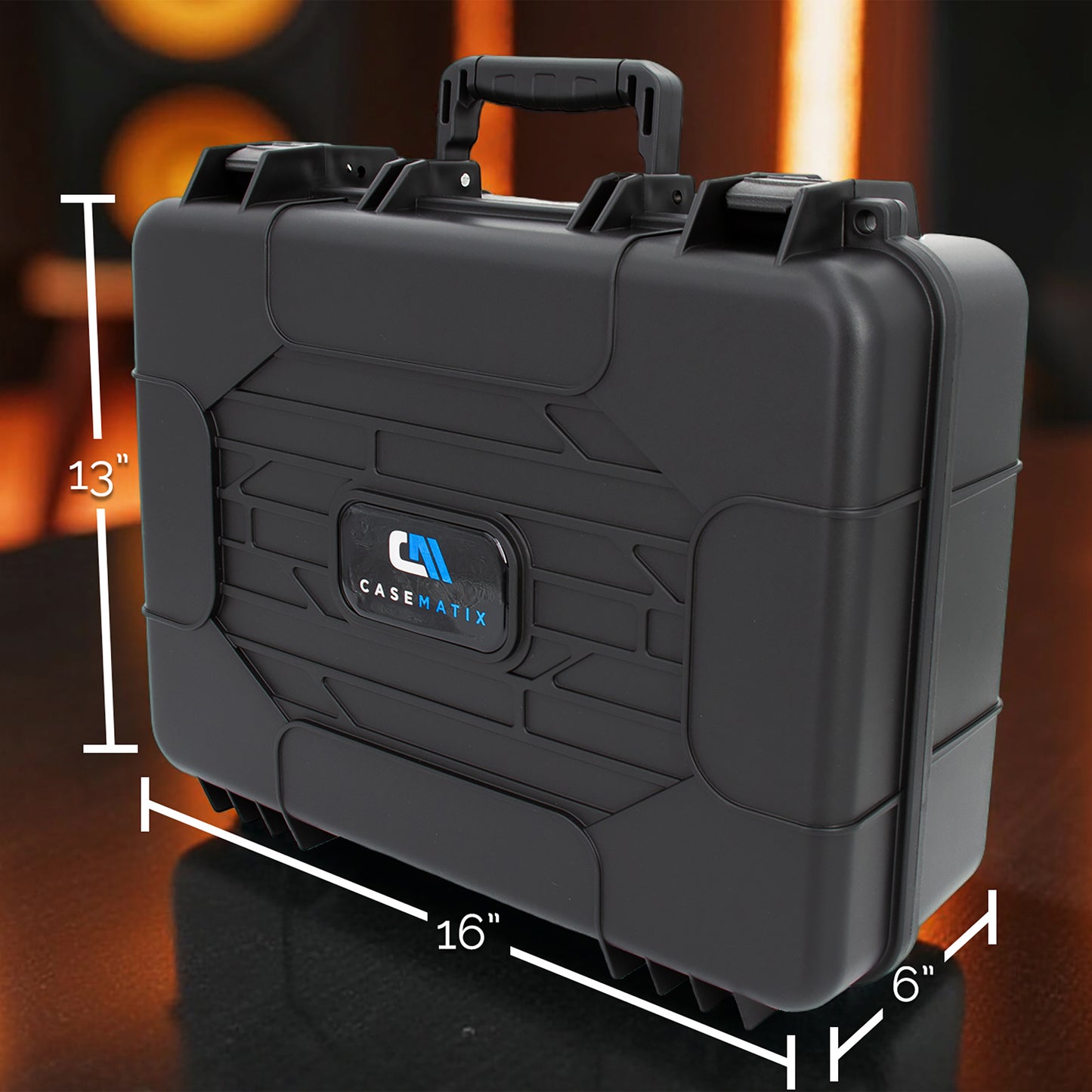 Projector Hard Case with Custom Foam Compatible With Epson VS240, EX3240, VS345, VS340, VS335W, EX7240 Pro, EX5240 – Fits Up to 14.5" x 10.5" x 4.5"