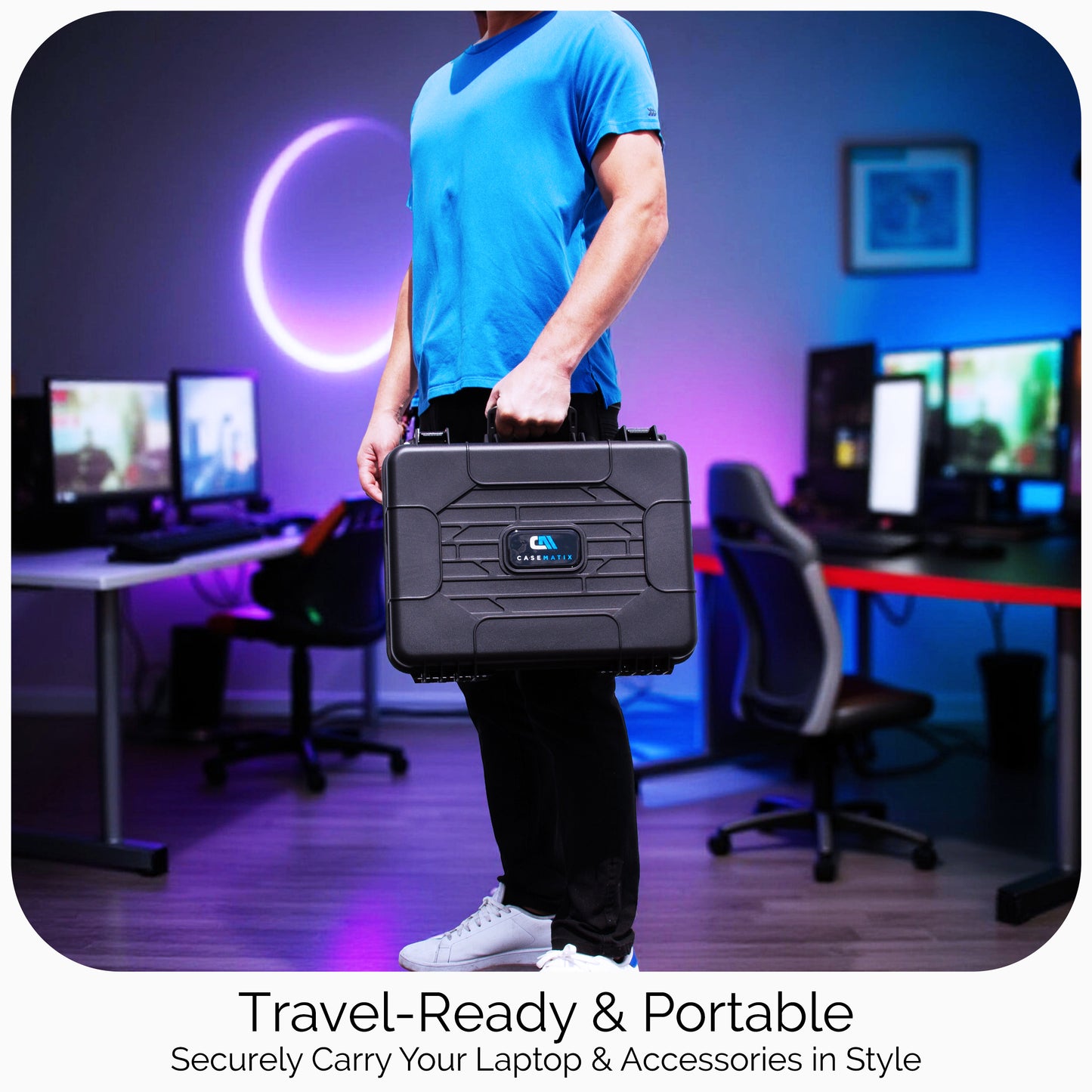Hard Case Compatible with Meta Quest 3S or Quest 2 with VR Gaming Headset & Accessories - Customizable Foam fits Elite Strap and More