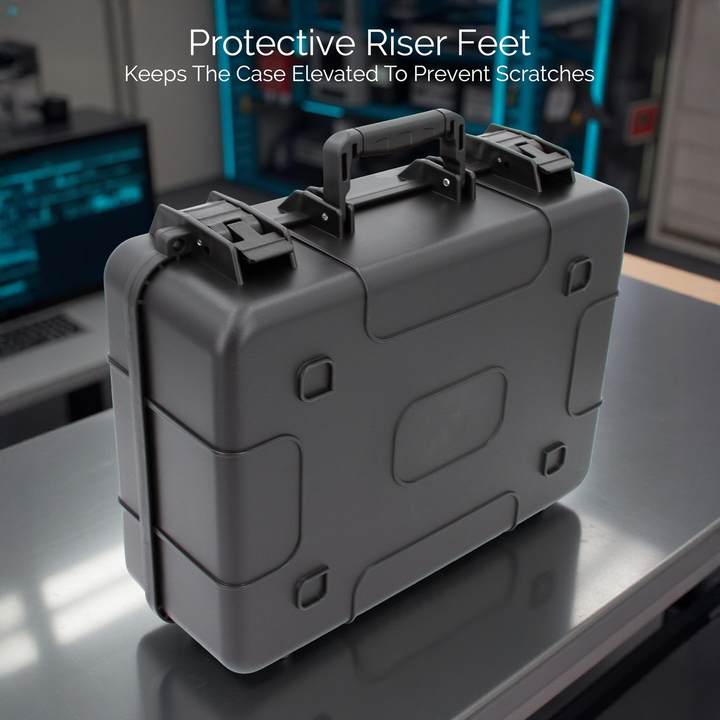 Hard Shell Projector Travel Case – Fits Epson VS250, VS350, VS355 Projectors with HDMI & Remote in Custom Foam Compartments, Case Only