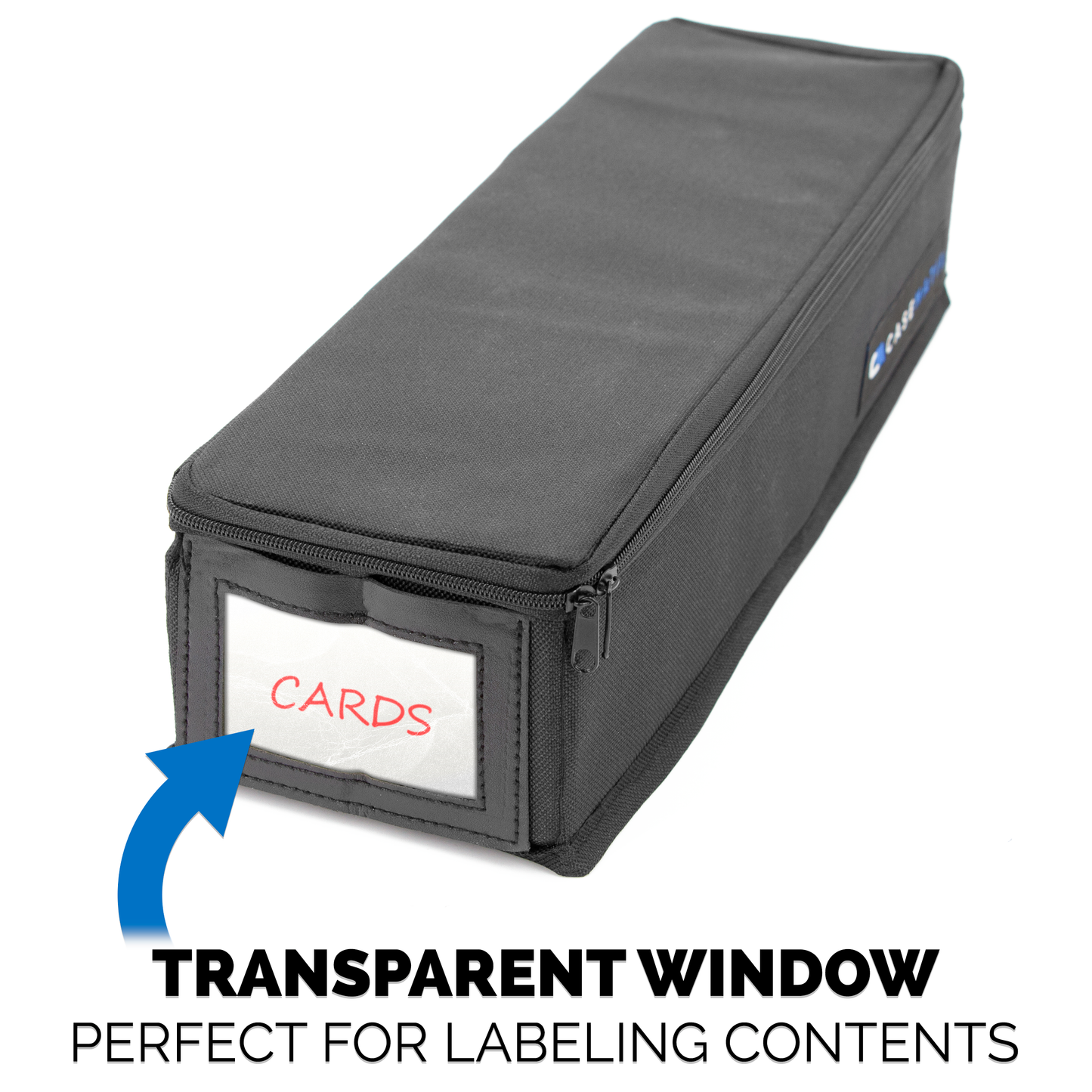 Top Loader Card Storage Case for Trading Cards Fits 200 3" x 4" 35pt Toploaders For Cards with 3 Card Case Dividers and a Collapsible Design