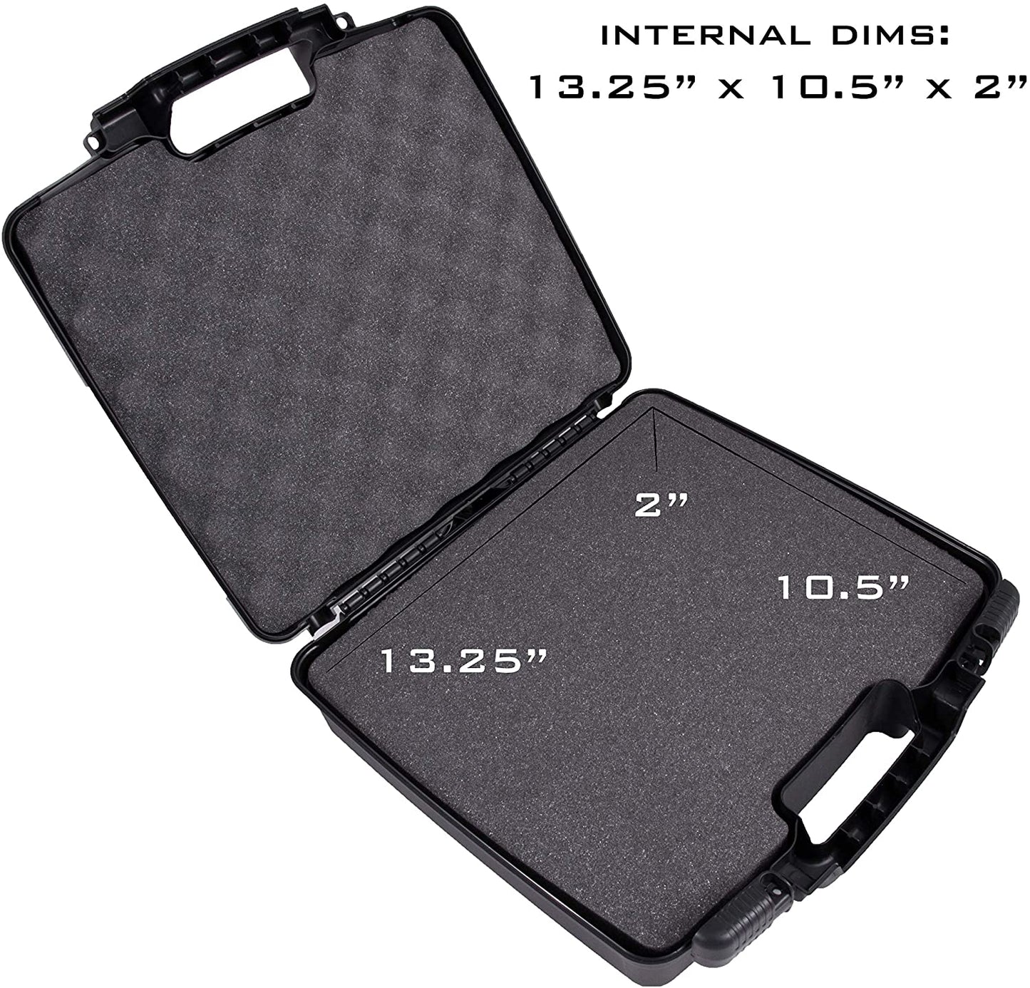 Hard Shell Miniature Storage Travel Case - 36 Figurine Miniature Organizer and Miniatures Carrying Case with Pluckable Foam Interior