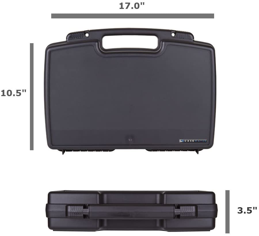Camera Accessory Case Compatible with GoPro Karma Grip & Hero5 - Hard Shell Protection with Customizable Diced Foam Compartments - Made in USA