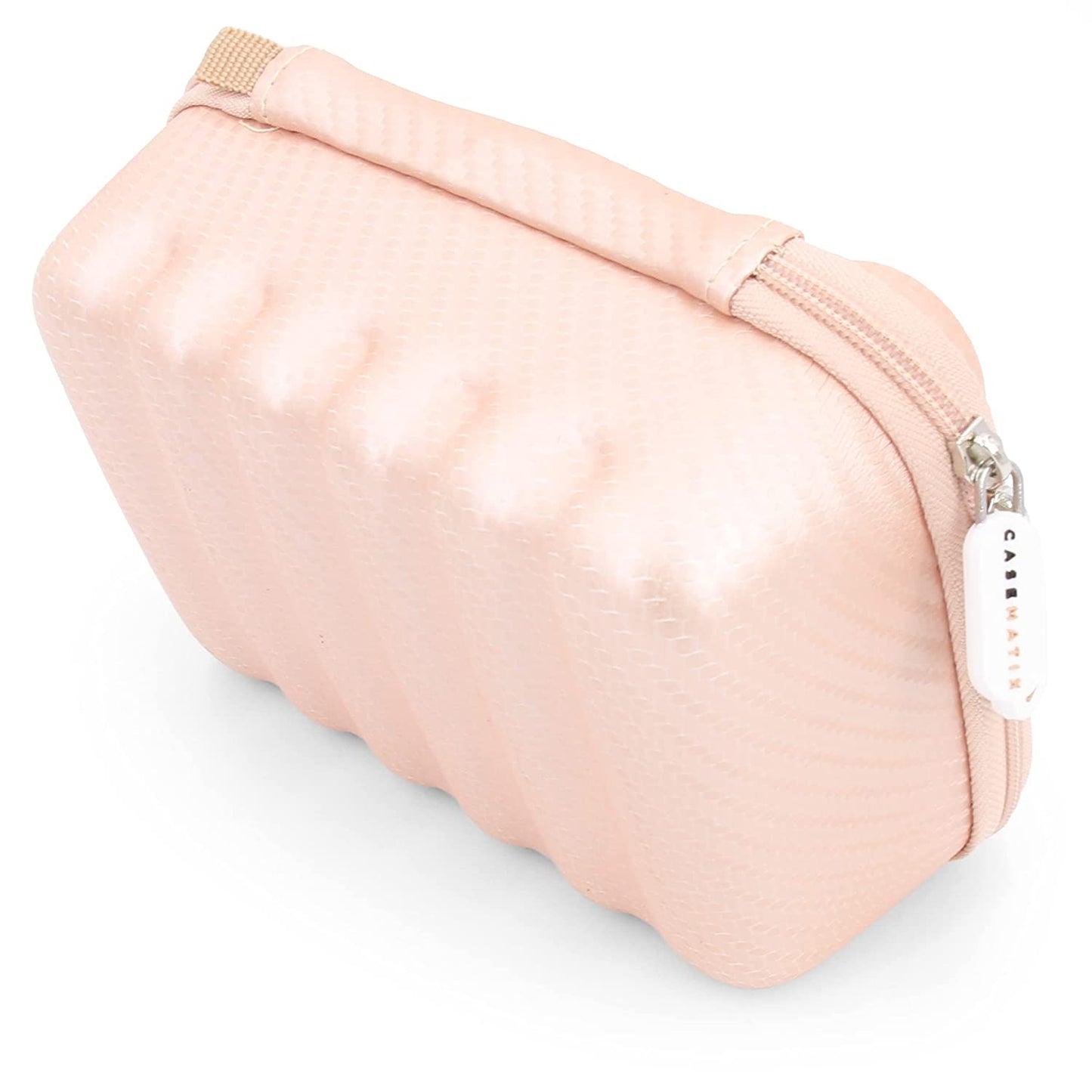 Rose Gold Clipper Blade Holder for 12 Blades - Protective Clipper Blade Storage Case with Barber Blade Holder Foam, Case Only