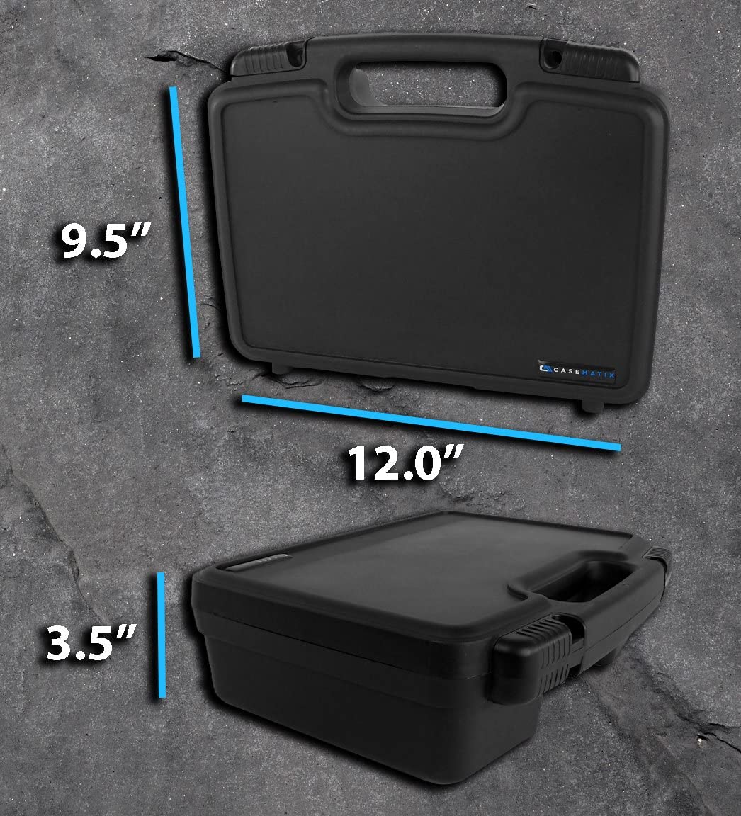 Handheld Radio Travel Case Compatible with 2 Motorola MH230R Radios, Midland LXT500VP3 GXT1000VP4 or BaoFeng BFF8HP UV82HP Walkie Talkies