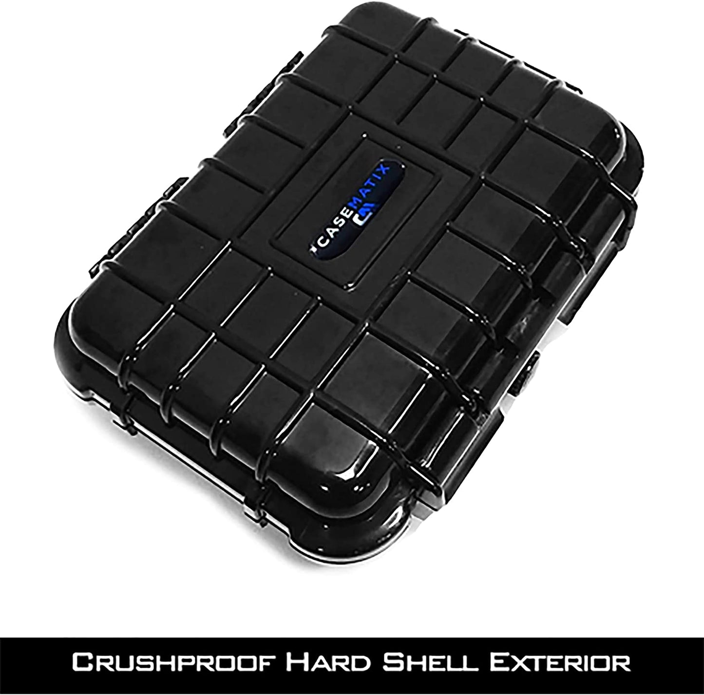 Graded Coin Case Compatible with 4 PCGS or NGC Coin Slabs, Waterproof Graded Slab Coin Storage Box with Impact Absorbing Foam - Case Only