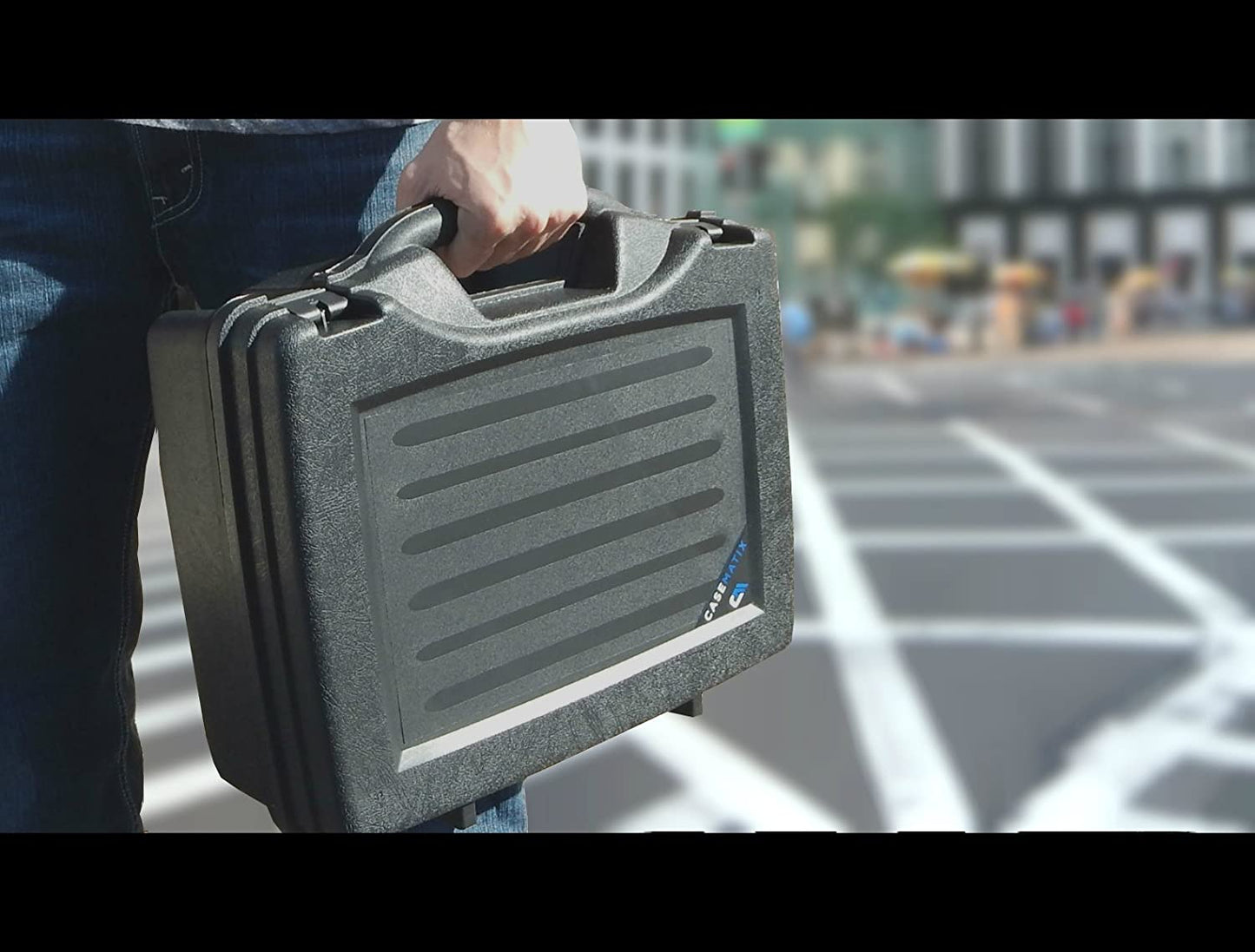 Pyle Pro Wireless Mic Case - Hard Shell Case Compatible with PDWM3400 PDWM3375 UHF Systems with Tri-Layer Foam & Padlock Accessible Holes