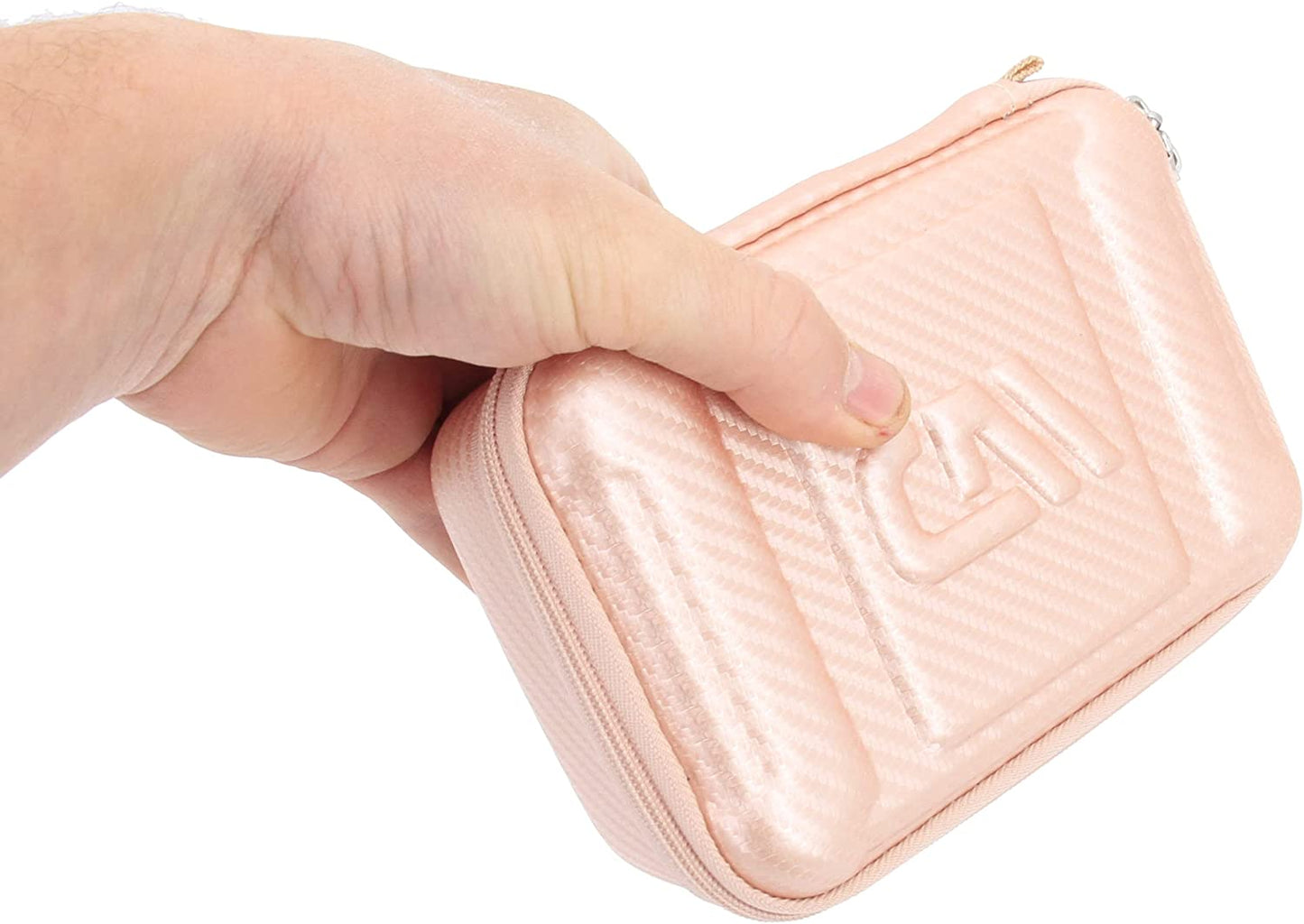 Rose Gold Asthma Inhaler Case for Travel Fits Spacer, Mask and Accessories, Includes Case Only