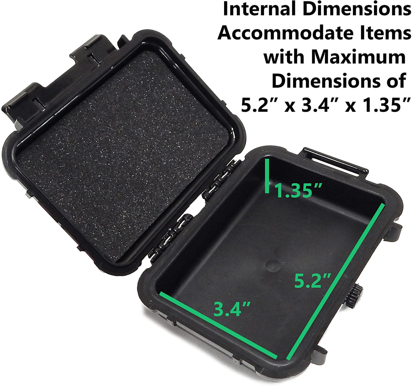 Waterproof Case Compatible with Crucial X8 Portable SSD 1TB/500GB - Composite Plastic Protection with Pressure Valve - Case Only