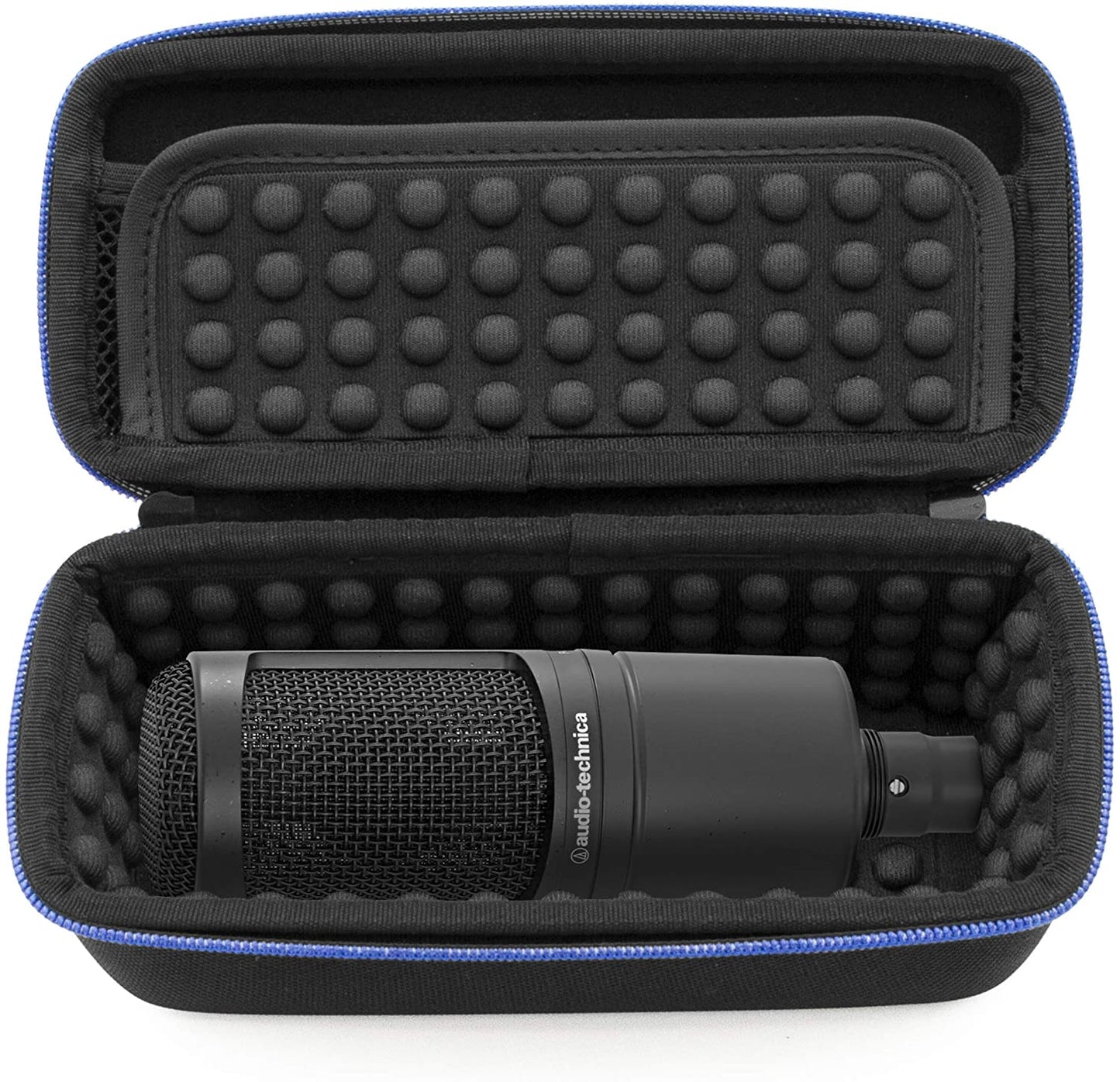 Hard Shell EVA Case Compatible with AT2020 USB Microphone - for Audio-Technica AT2035 AT2050 AT4040 Condenser Mics and Accessories