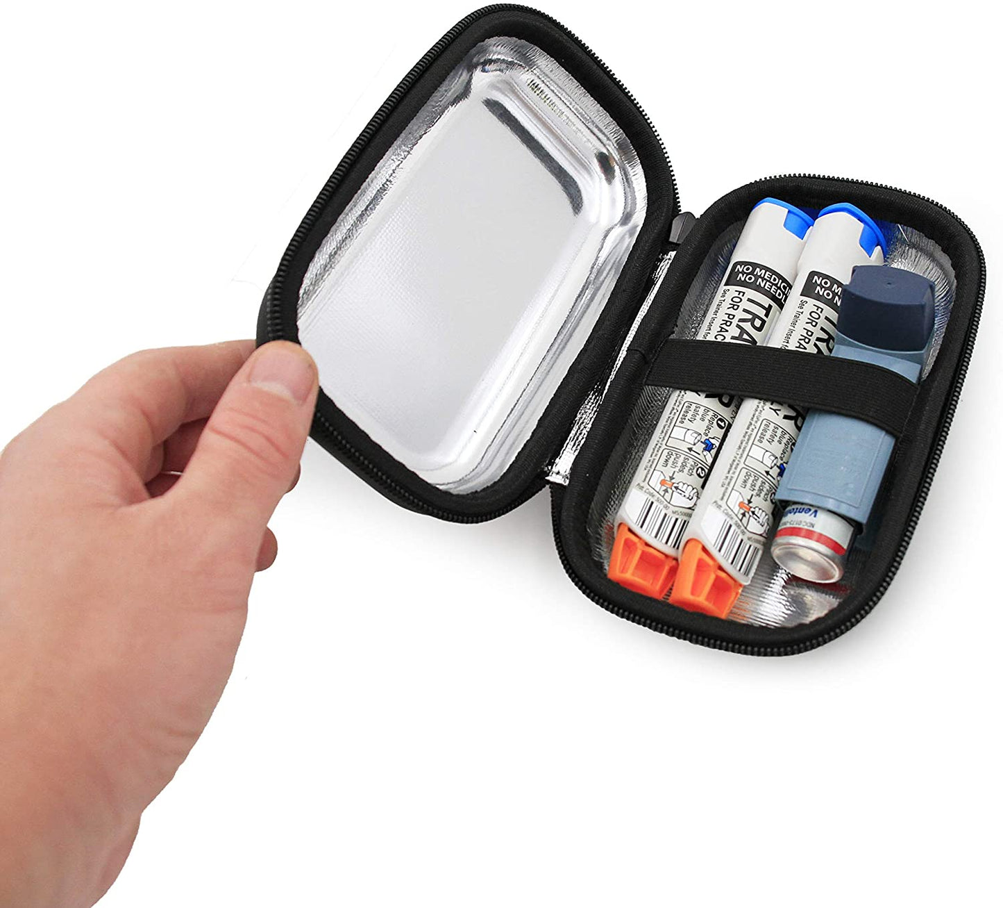 Insulated Travel Bag Case for Children and Adults Compatible with Inhalers, Epipens and Other Medical Devices- Includes Case Only with Mylar Lining