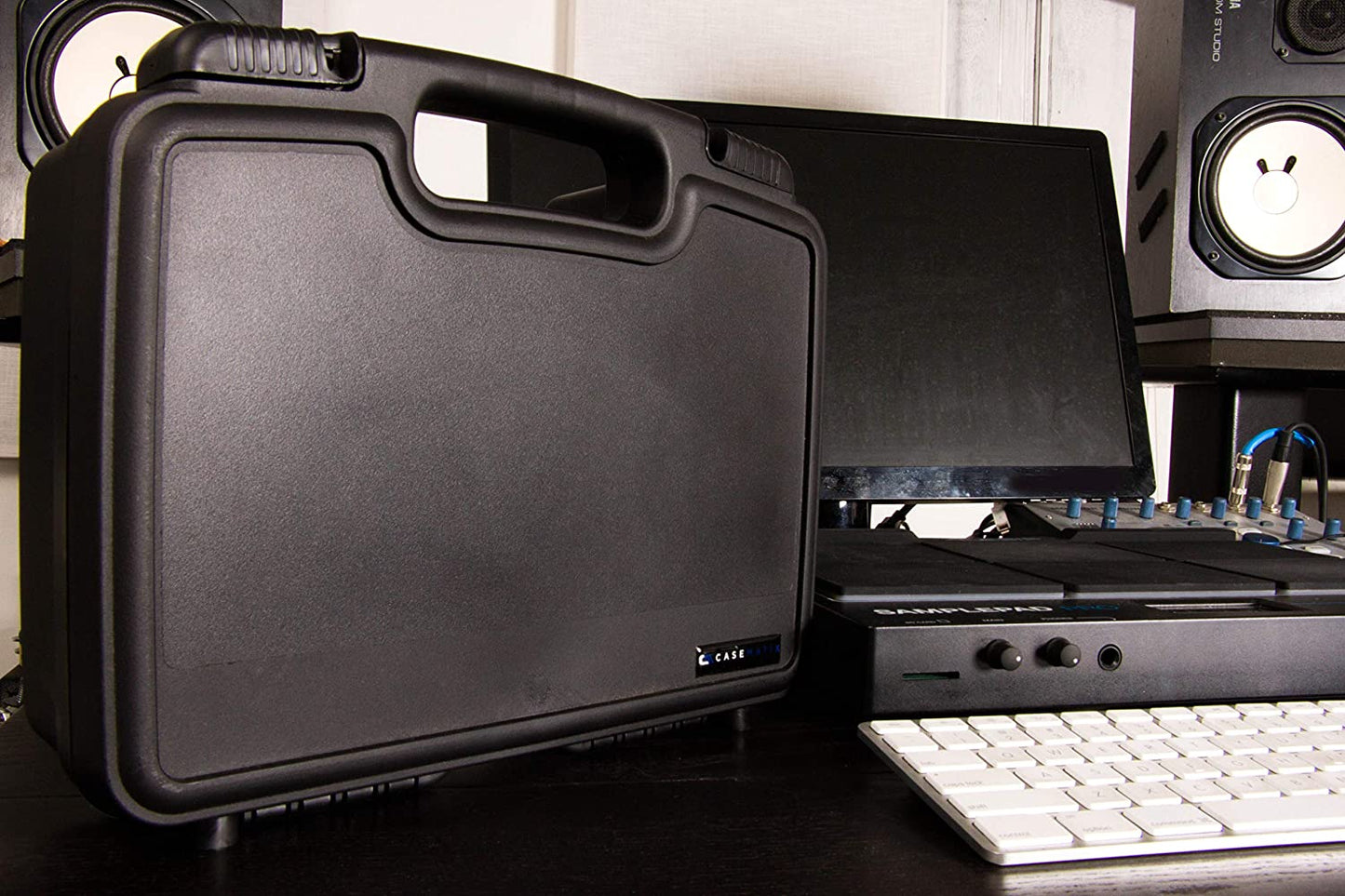 Hard Travel Case with Diced Foam fits AAXA P7 Pico Projector, P300, P4X, Ivation, Philips, Brookstone Projectors, Mini Tripod, Charger