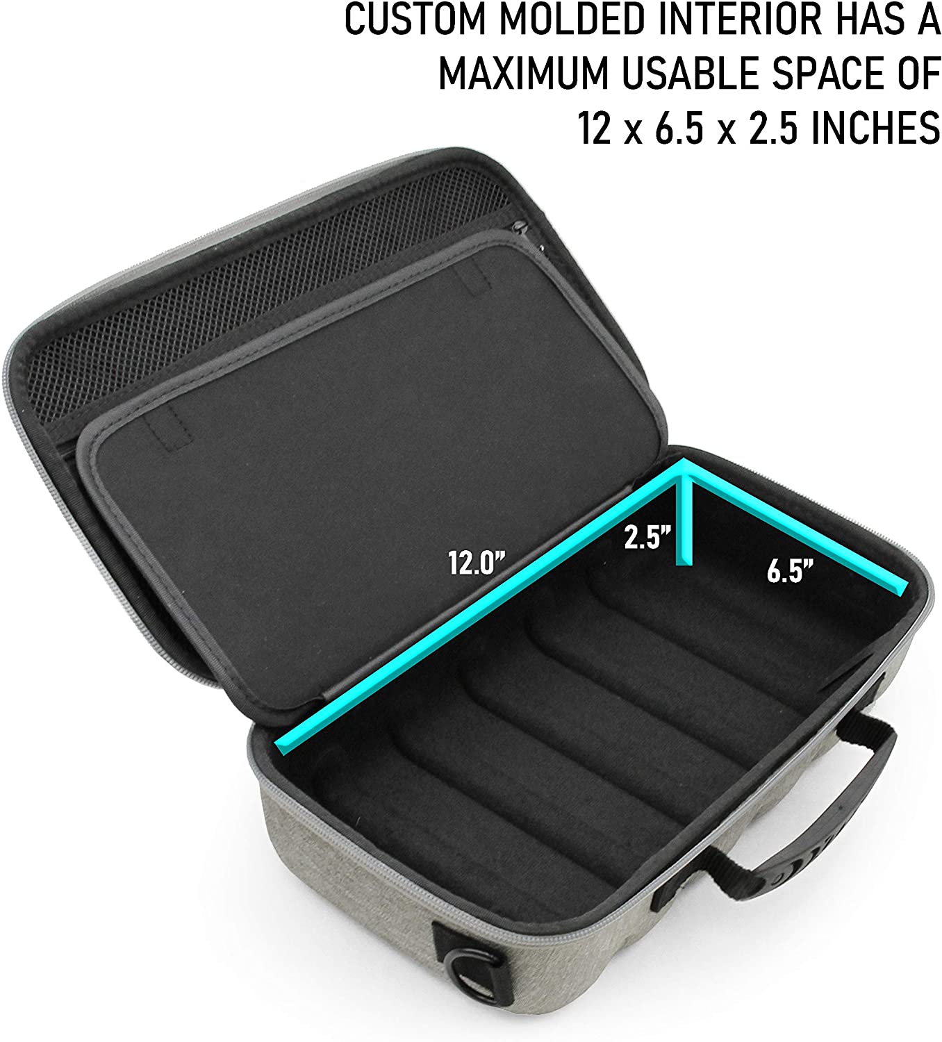Travel Case Compatible with up to 3 Otamatone Regular or Neo Instruments - Travel Case with Shoulder Strap and Accessory Storage, Case Only