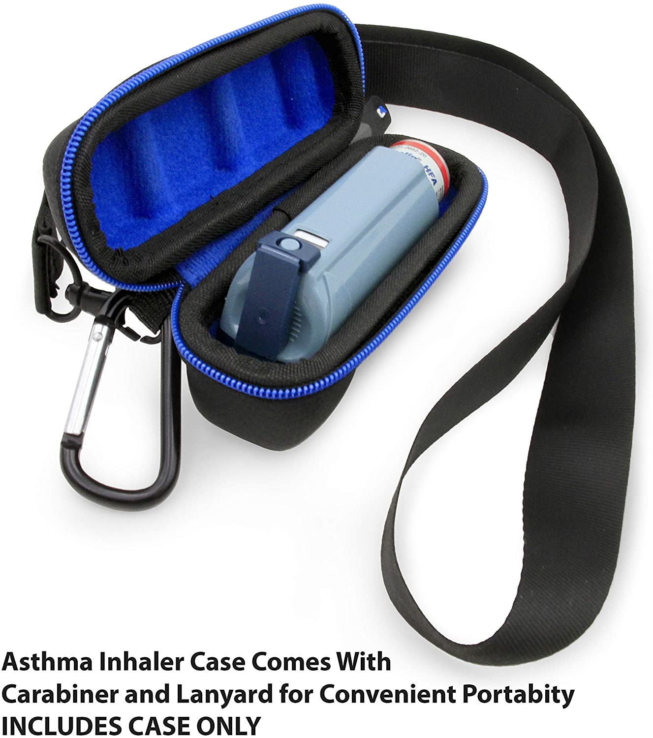 Asthma Inhaler Case - Professional Protection Travel Case for Standard Inhalers with Color Options