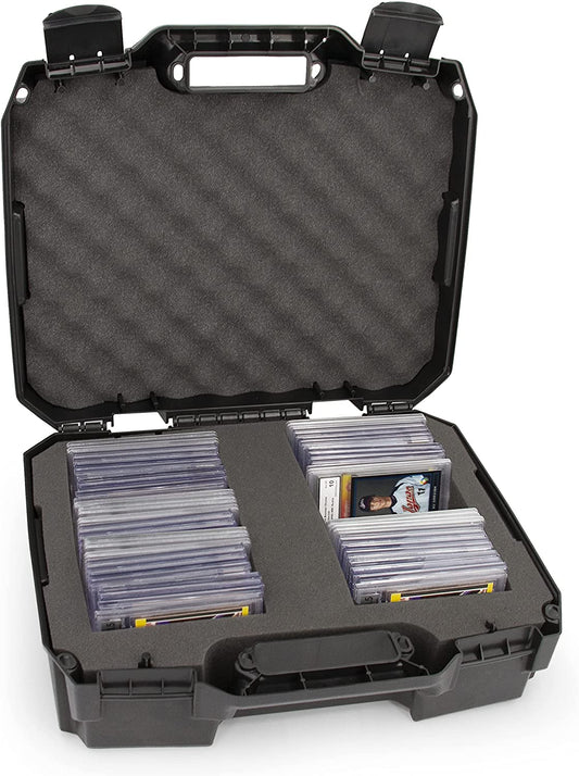 Graded Card Case Compatible with 60+ BGS PSA SGC FGS One Touch Graded Sports Trading Cards Rugged Graded Slab Card Storage Box