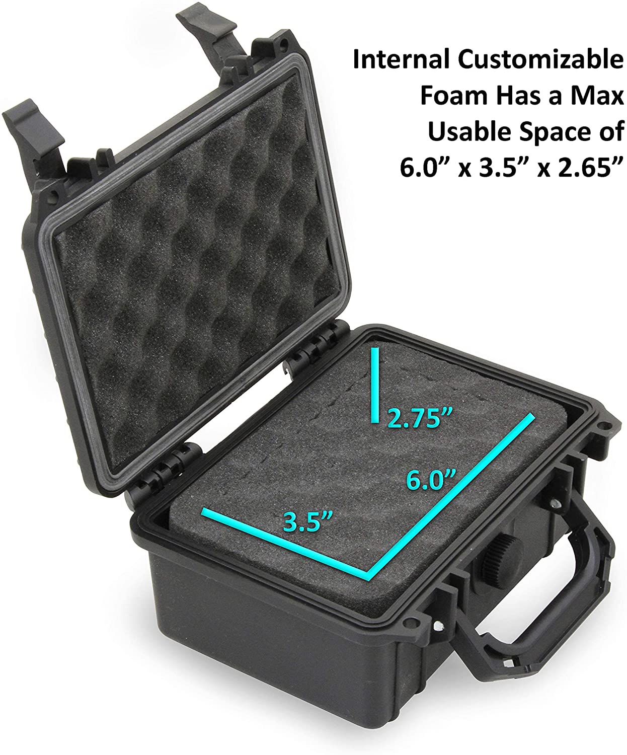 Graded Coin Case Compatible with 15+ PCGS or NGC Coin Slabs, Waterproof Coin Storage Box with Customizable Foam, Includes Padlock