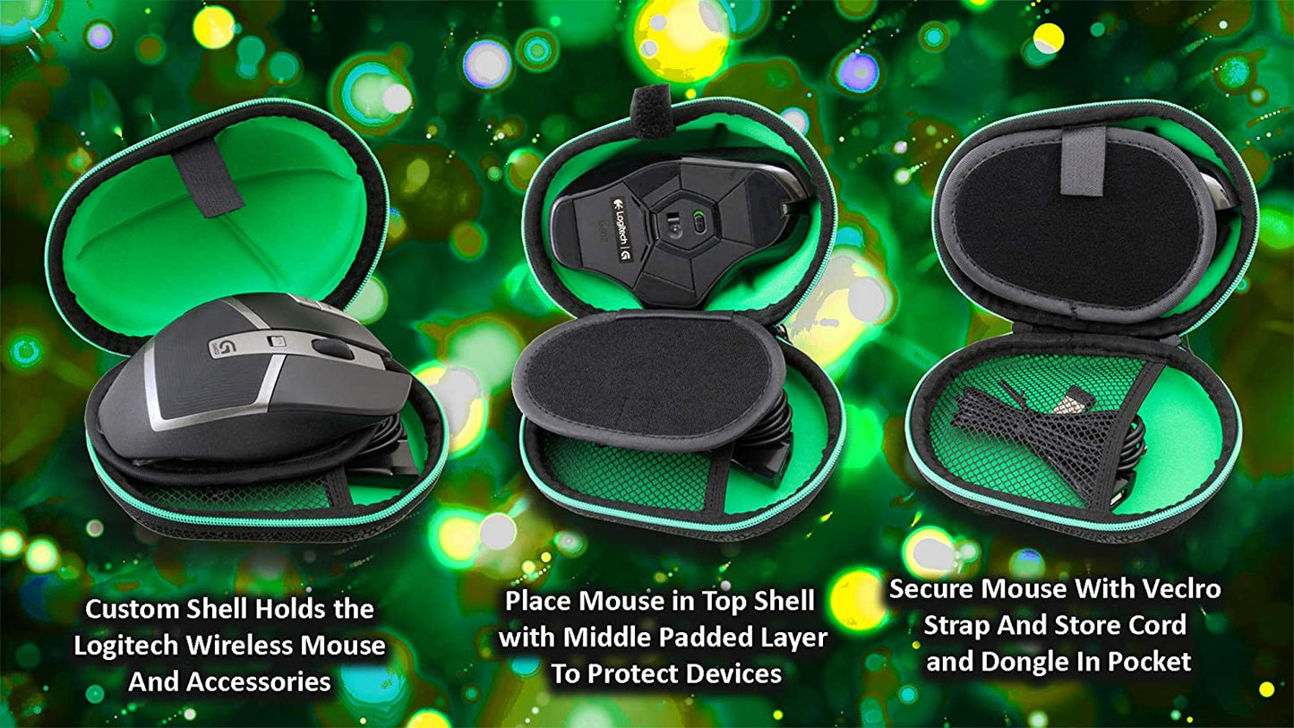 Gamer Mouse Case Fits G502 Proteus Spectrum, G502 Proteus Core, G602, G703, G603, G600 MMO G PRO Hero and More Wired or Wireless Gaming Mice