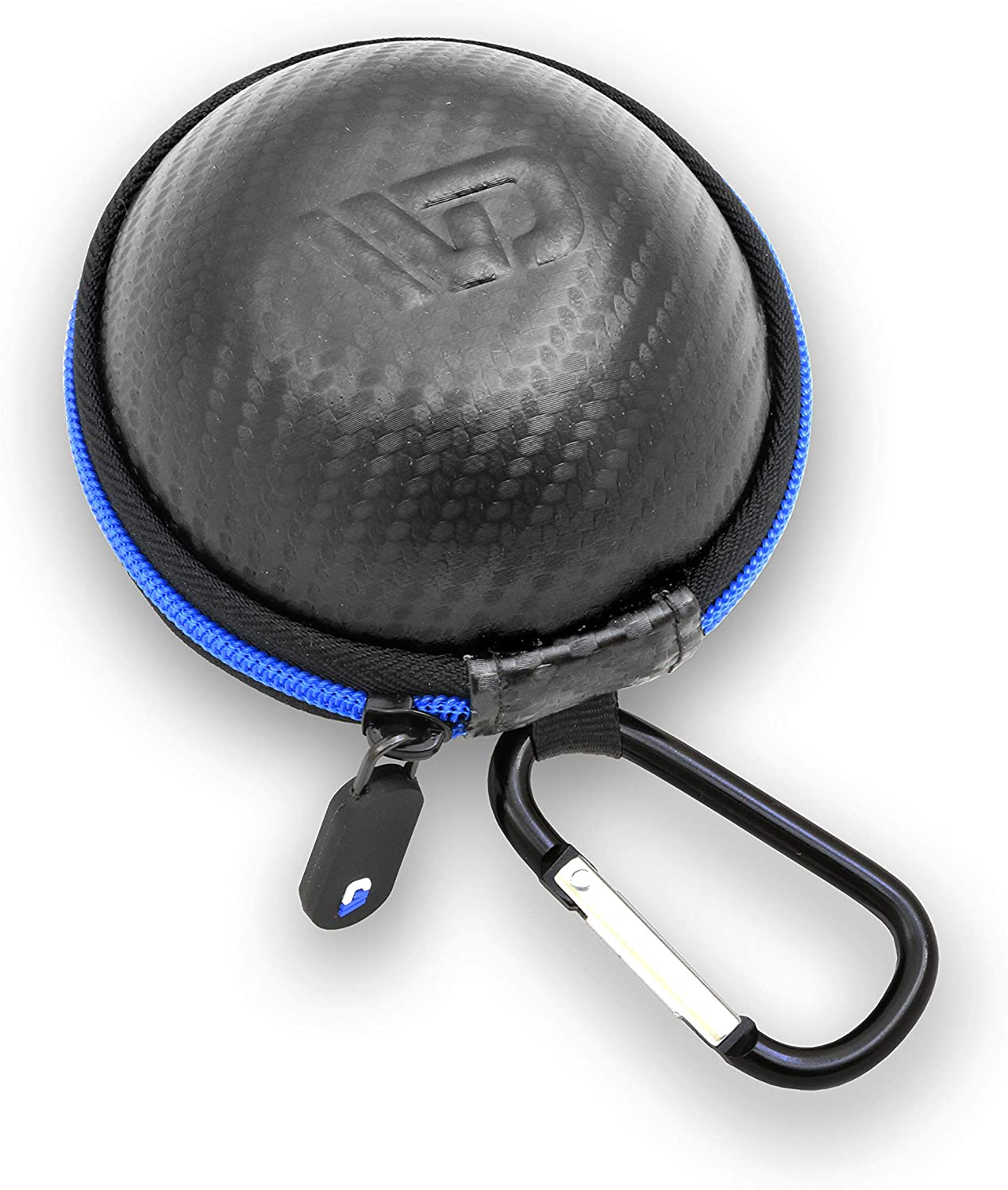 Electronics Toy Carry Case Compatible with Really RAD Robots Yakbot - Water Resistant Protection with Blue Interior & Carabiner Clip