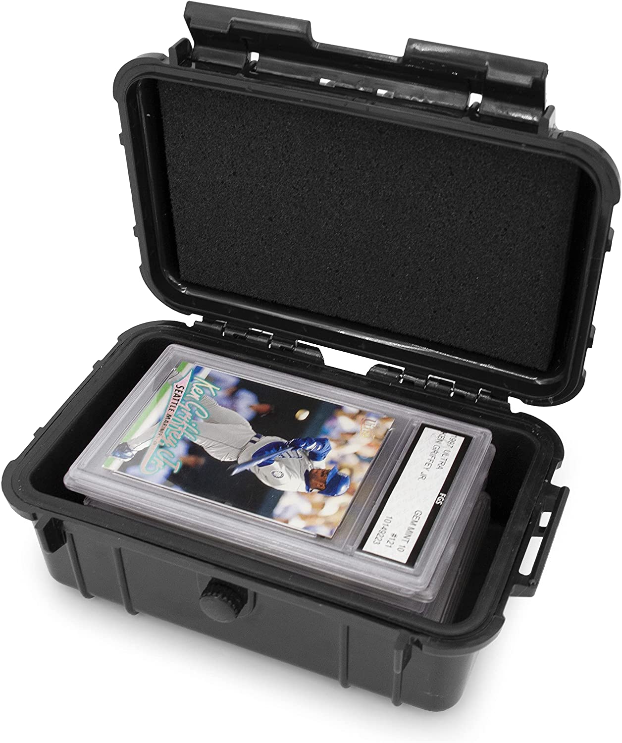 Graded Card Case Compatible with 6+ BGS 8+ PSA FGS Graded Sports Trading Cards, Waterproof Graded Slab Card Storage Box