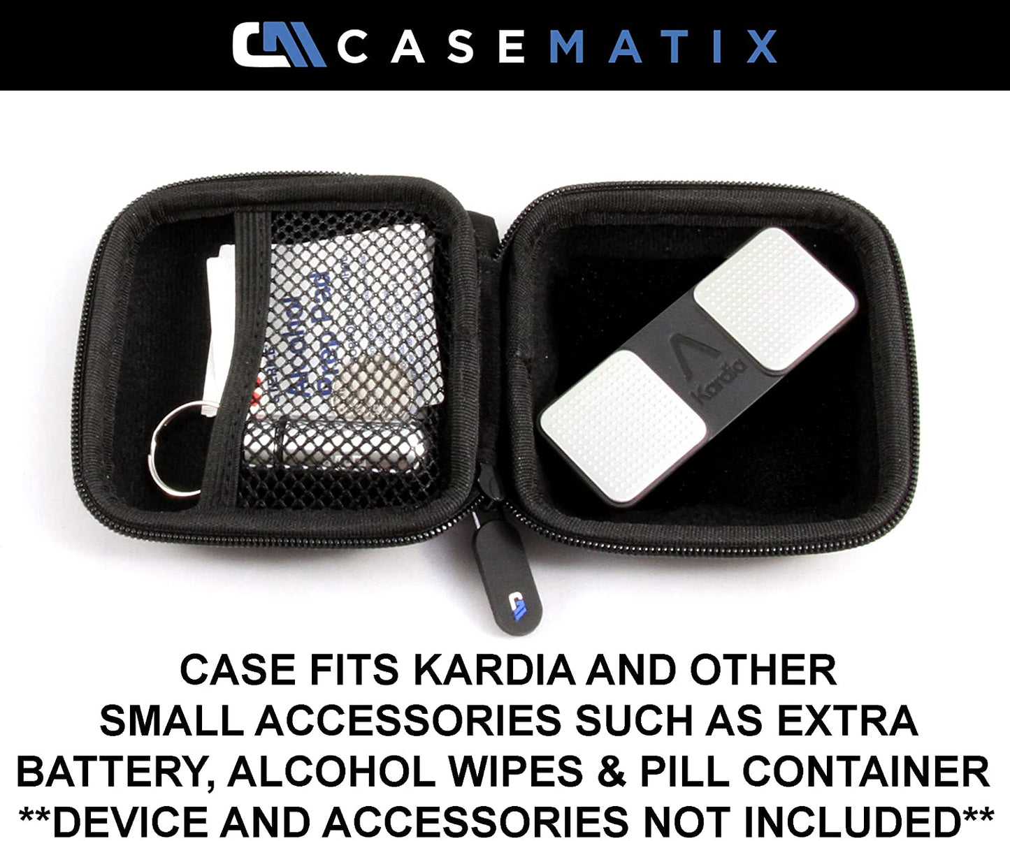 Heart Monitor Travel Case Fits Kardia Mobile, SnapECG Portable EKG Monitor and More - Case Only