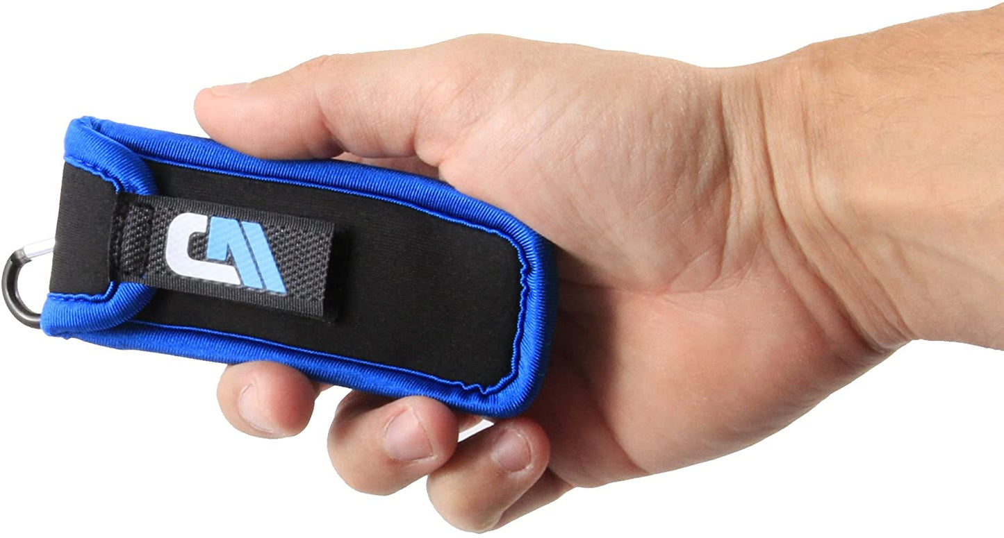 Lip Balm Holder – Clip on Neoprene Chapstick Pouch Easily clips onto Backpack or belt for Convenient Travel and Storage - Carabiner Included