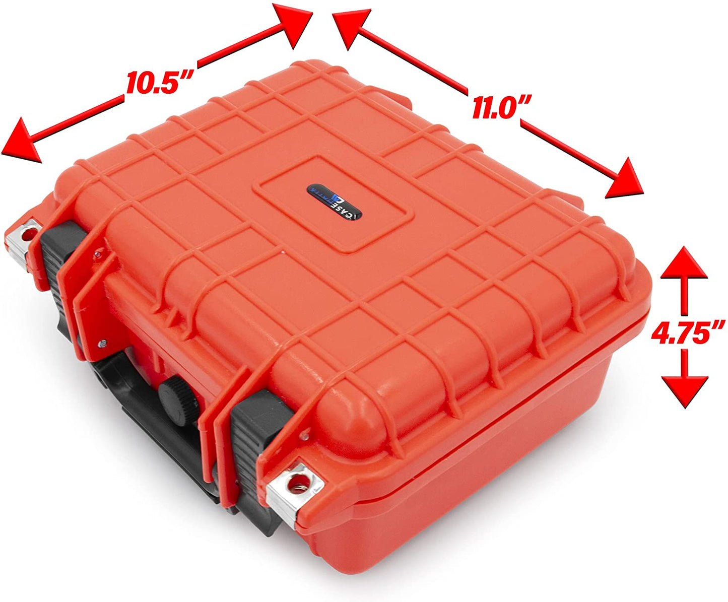 Medicine Lock Box Case with Customizable Foam - Lockable Medicine Box and Airtight Medicine Storage with Crushproof Hard Shell