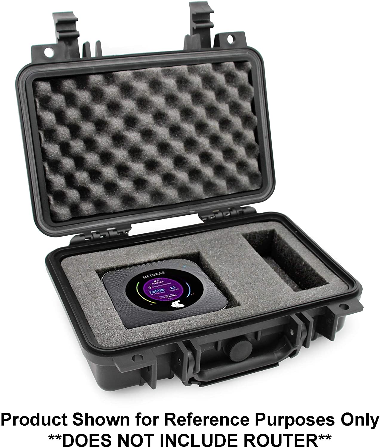 Waterproof Storage Case Compatible with NETGEAR Nighthawk M1/M5 Mobile Hotspot Router - Airtight Protection with Dual Locks & Padlock Holes