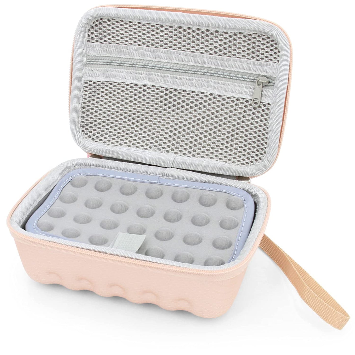 Rose Gold Clipper Blade Holder for 12 Blades - Protective Clipper Blade Storage Case with Barber Blade Holder Foam, Case Only